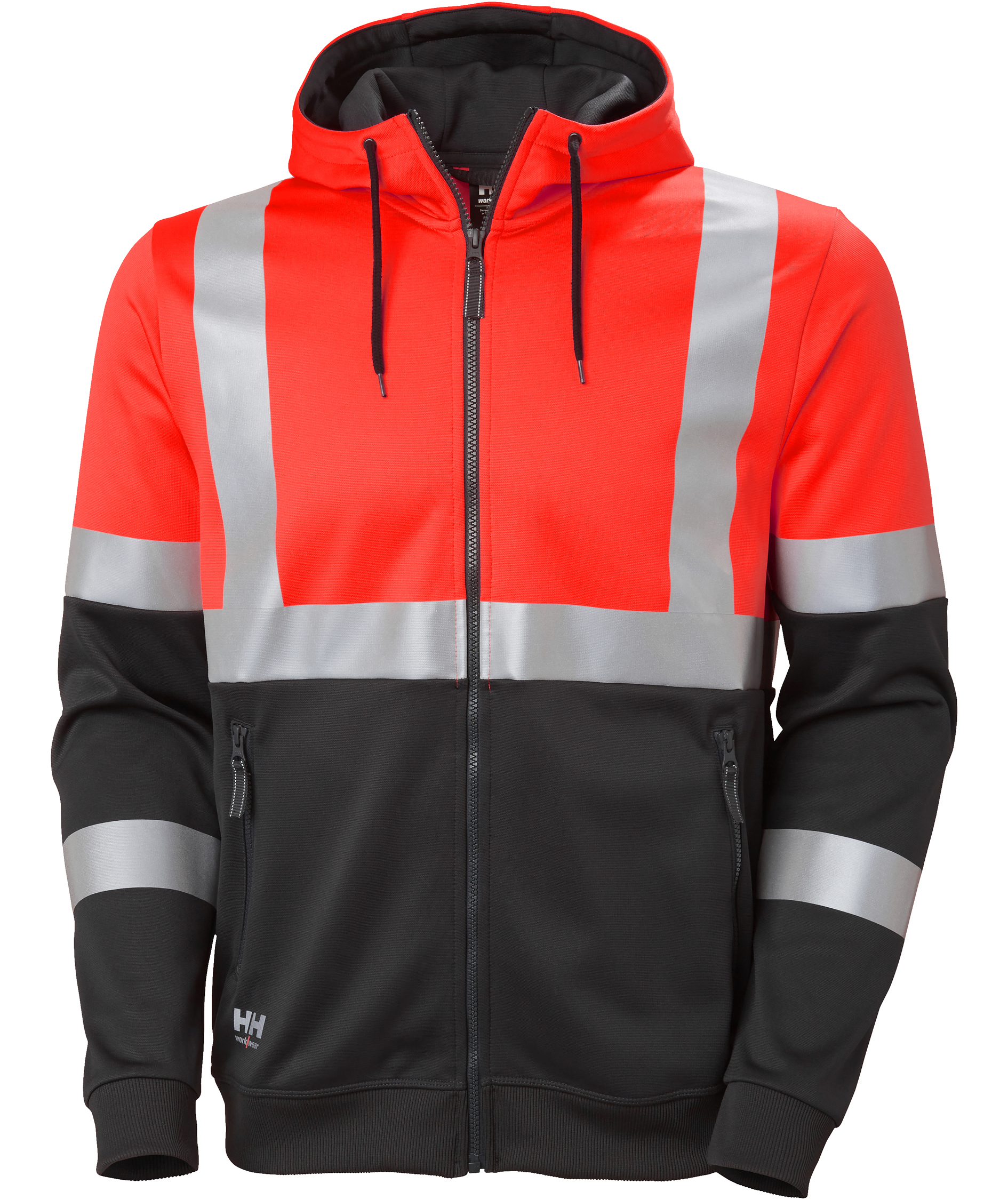 Helly Hansen Addvis hoodie med dragkedja, Varsel R&ouml;d/Ebony, Varsel R&ouml;d/Ebony, swatch