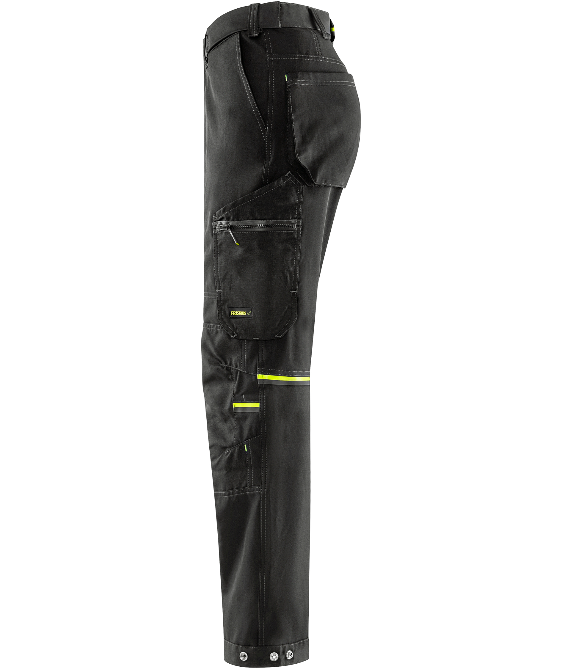 Fristads Flex h&aring;ndverksbukse 2801 GHST full stretch, Svart, large image number 7