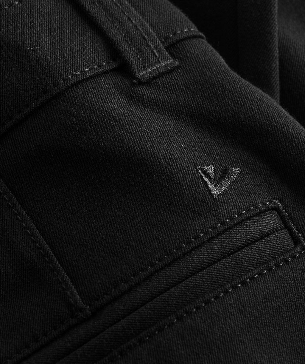 NewTurn stretch slim fit dame chinos, Sort, large image number 4