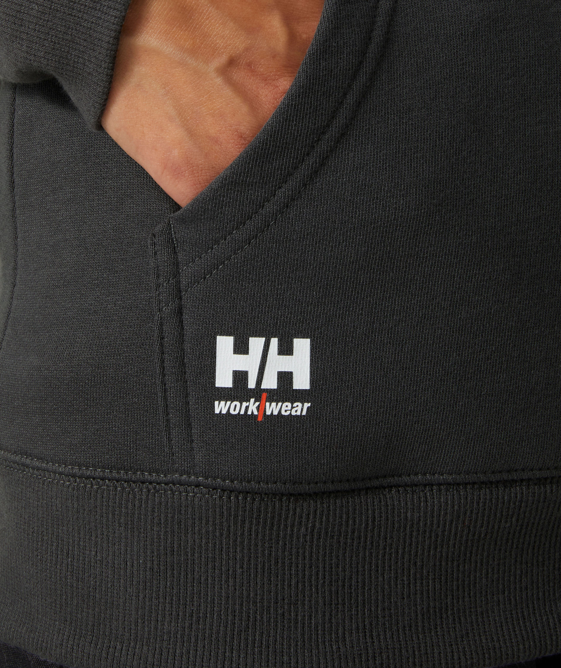 Helly Hansen Classic hoodie dam, Dark Grey, large image number 5