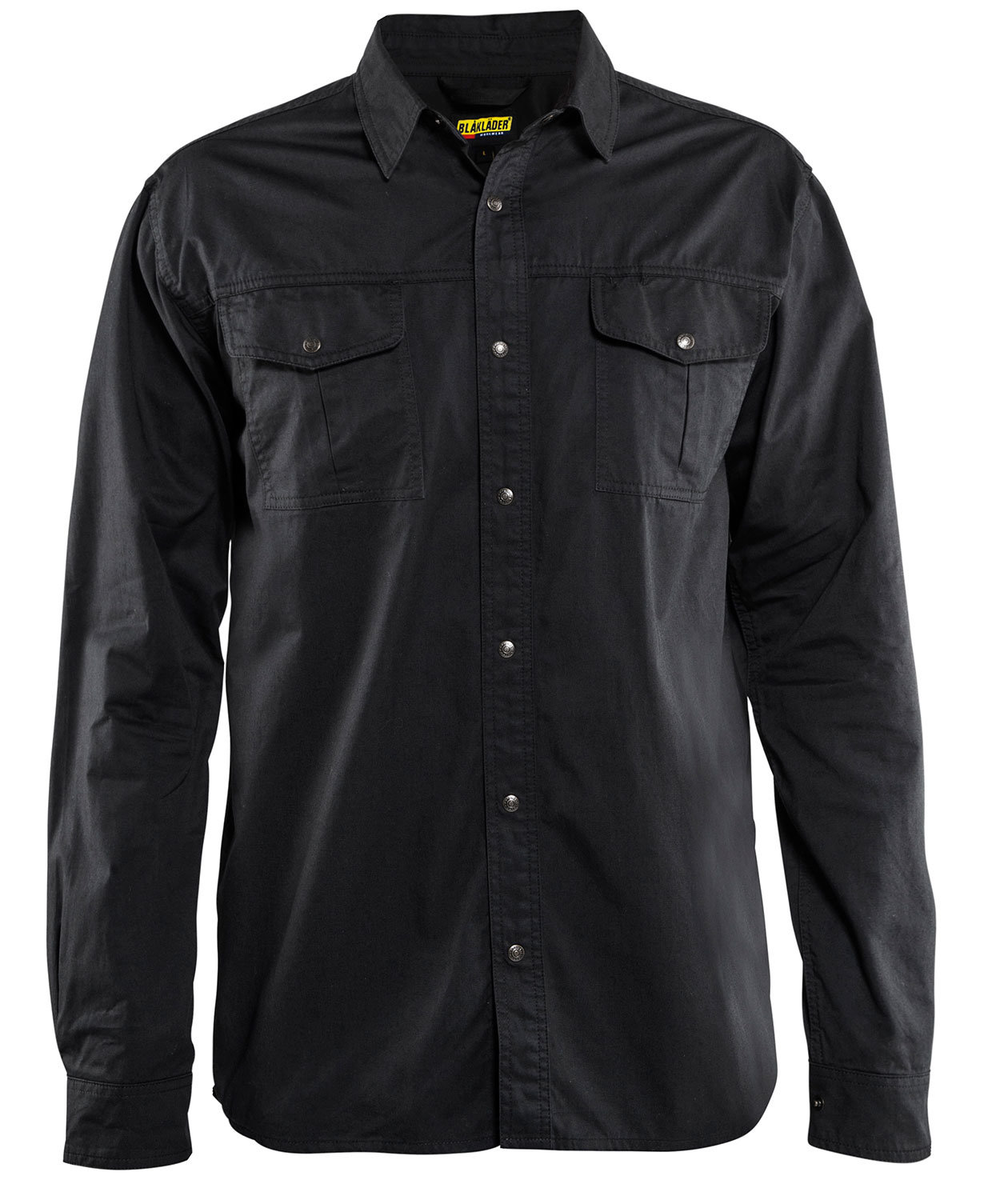 Bl&aring;kl&auml;der twillskjorta, Svart