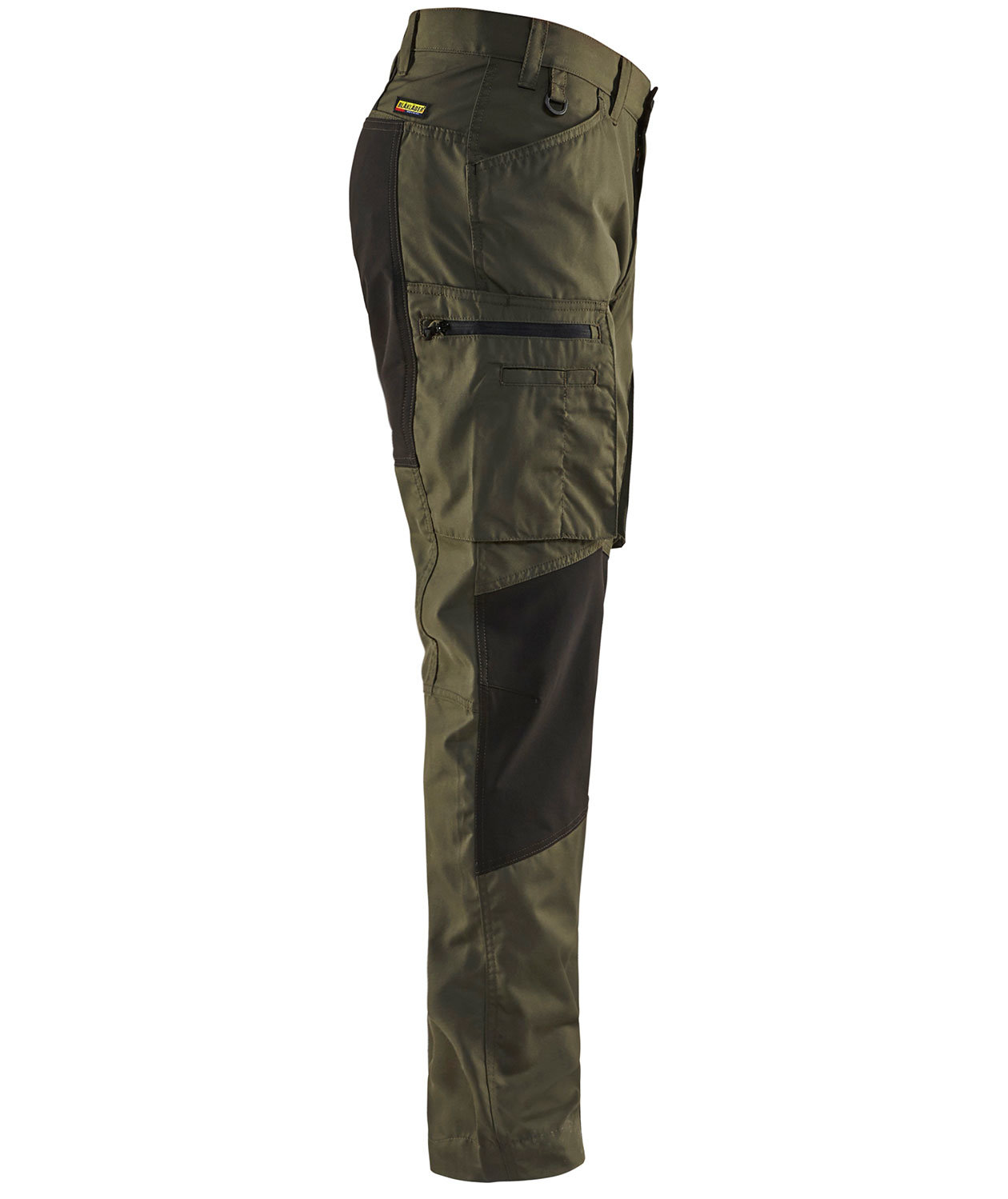 Bl&aring;kl&auml;der Unite servicebukse, Olivengr&oslash;nn/Svart, large image number 3