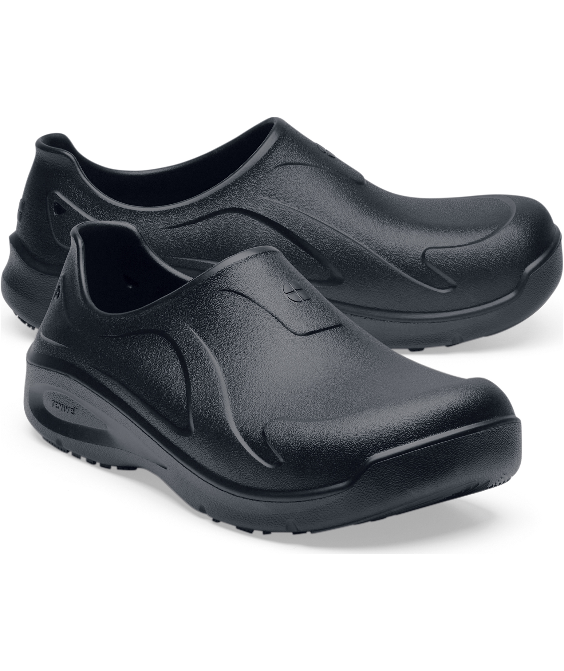 Shoes For Crews Radium ll clogs med helkappe, Svart, large image number 7
