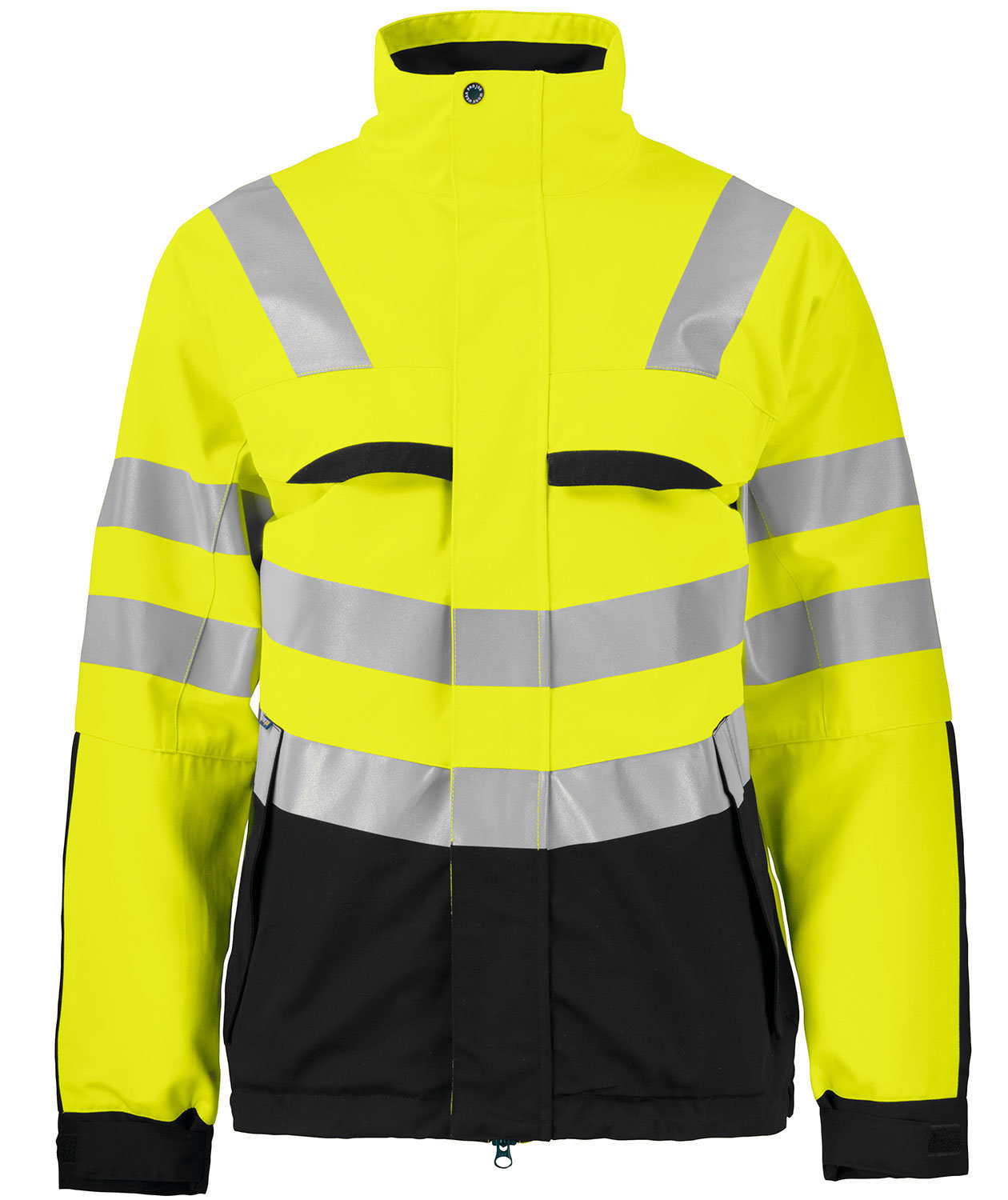 ProJob arbejdsjakke 6415, Hi-vis&nbsp;Gul/Sort, Hi-vis&nbsp;Gul/Sort, swatch