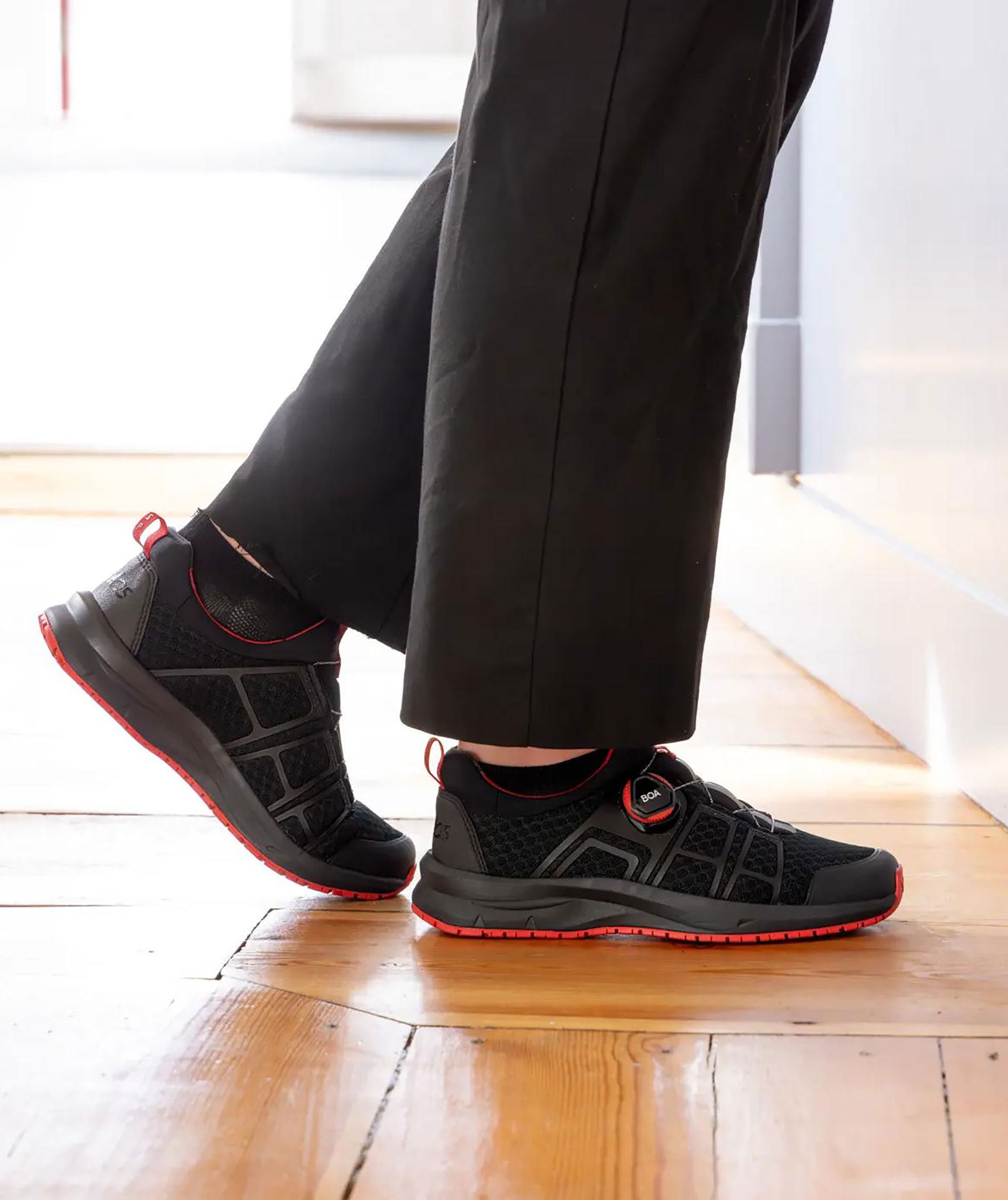 Jalas 5262 Spoc work shoes O1, Black/Red, large image number 4