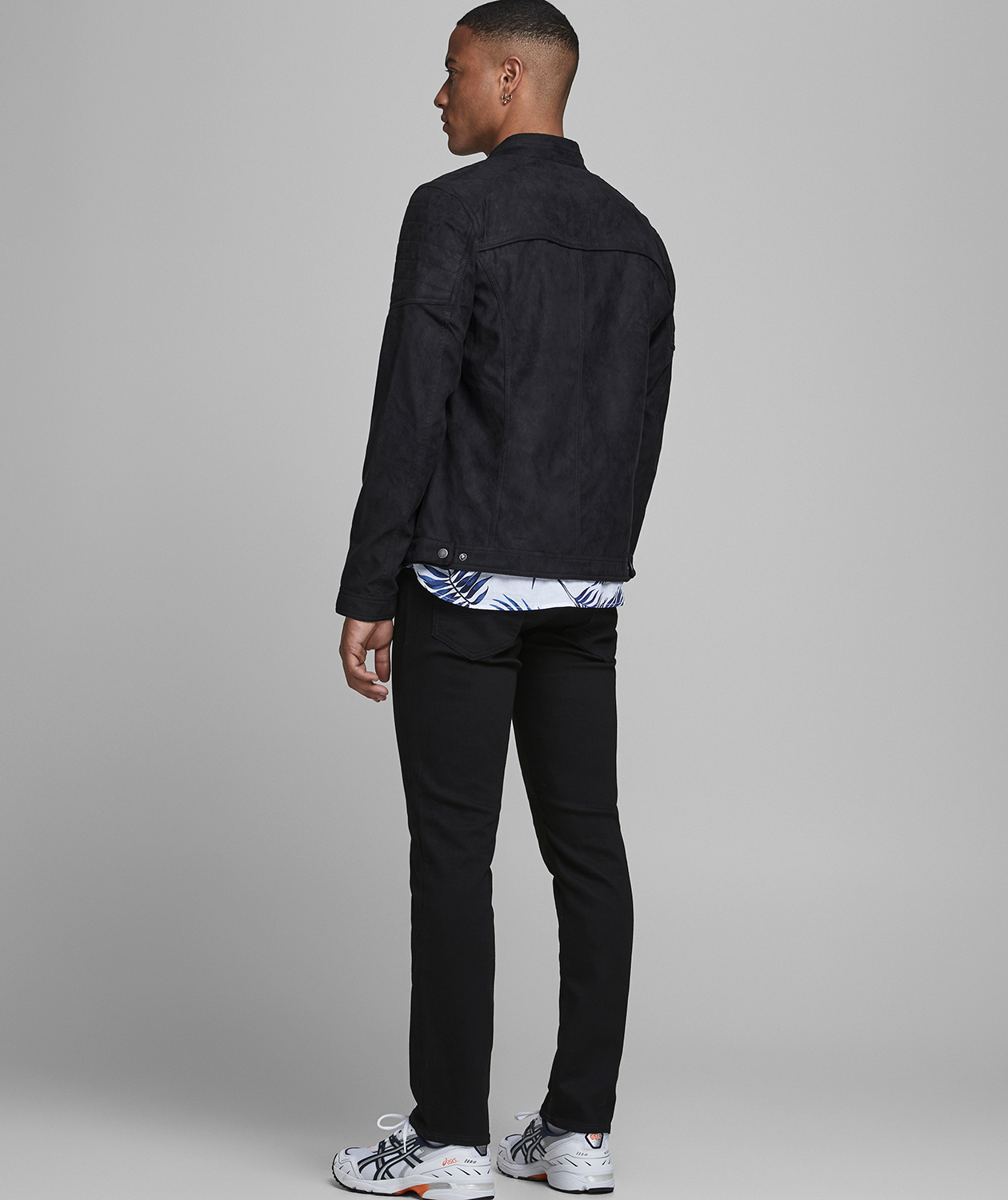 Jack & Jones JJEROCKY Wildlederimitat Jacke, Jet black, large image number 3