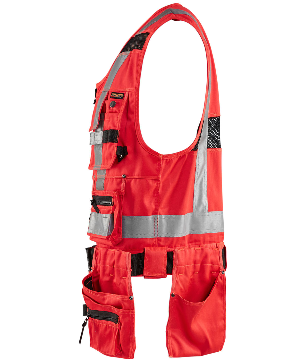 Bl&aring;kl&auml;der v&aelig;rkt&oslash;jsvest, Hi-Vis R&oslash;d, large image number 2