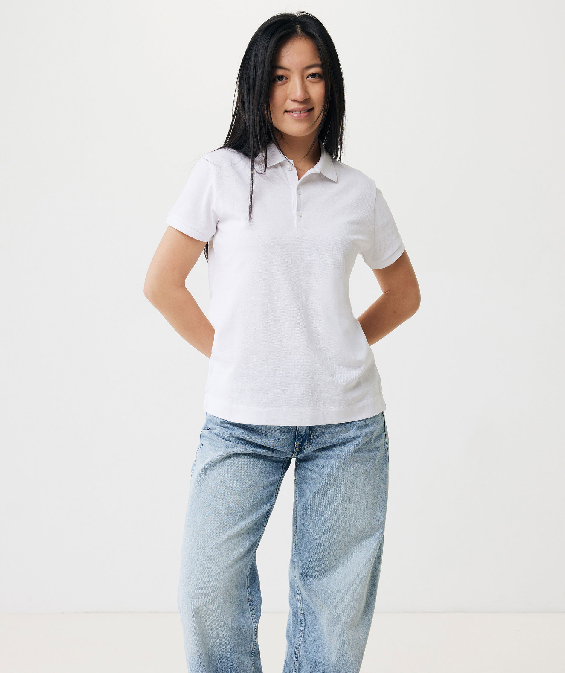 Iqoniq Yosemite Damen Poloshirt, Recycled White