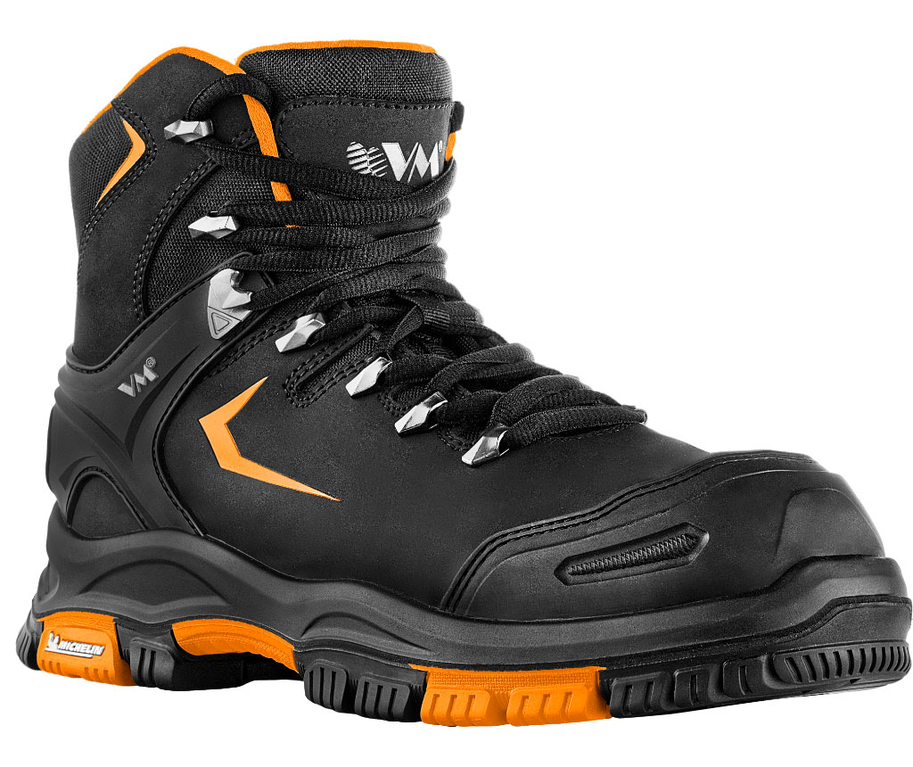 VM Footwear Los Angeles safety boots S3, Black/Orange, large image number 0
