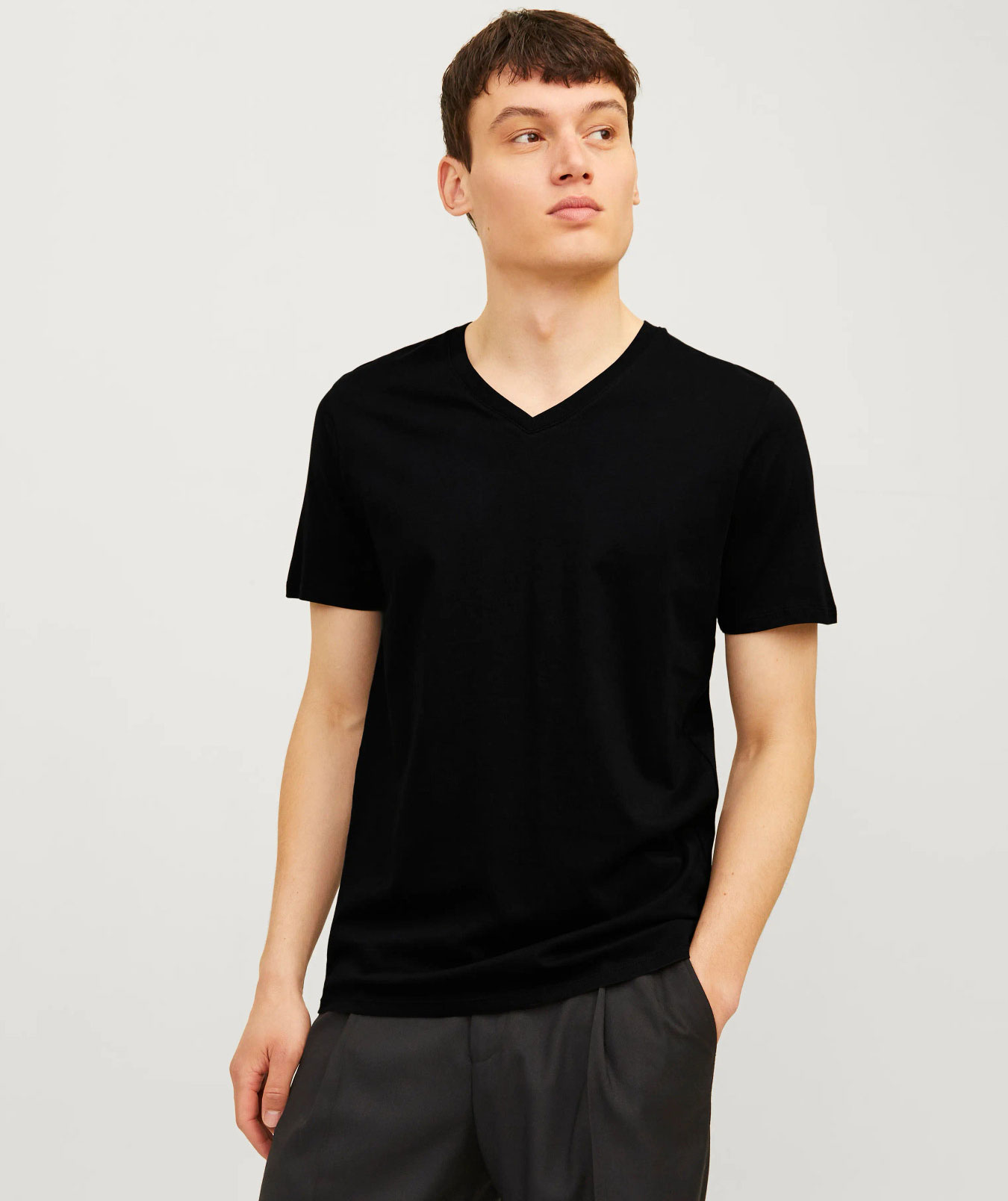 Jack & Jones JABASIC 2-pack short-sleeved underwear shirt, Black, large image number 1