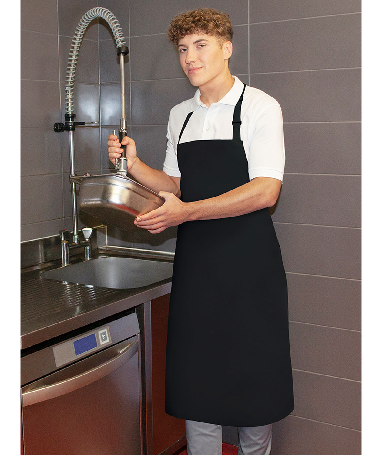 Karlowsky Basic vattenavvisande br&ouml;stlappsf&ouml;rkl&auml;de, Svart