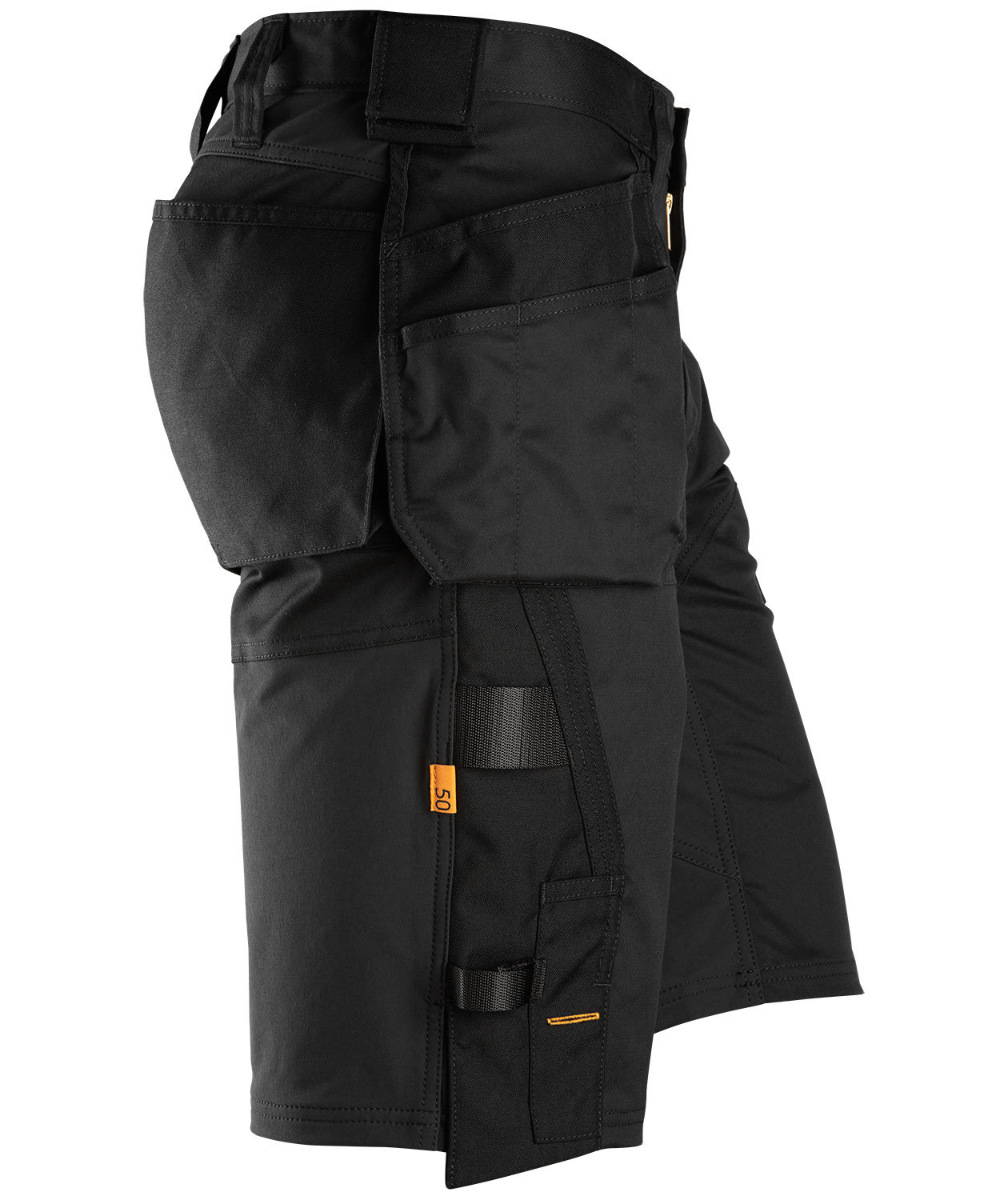 Snickers AllroundWork h&aring;ndv&aelig;rkershorts 6151, Sort, large image number 3