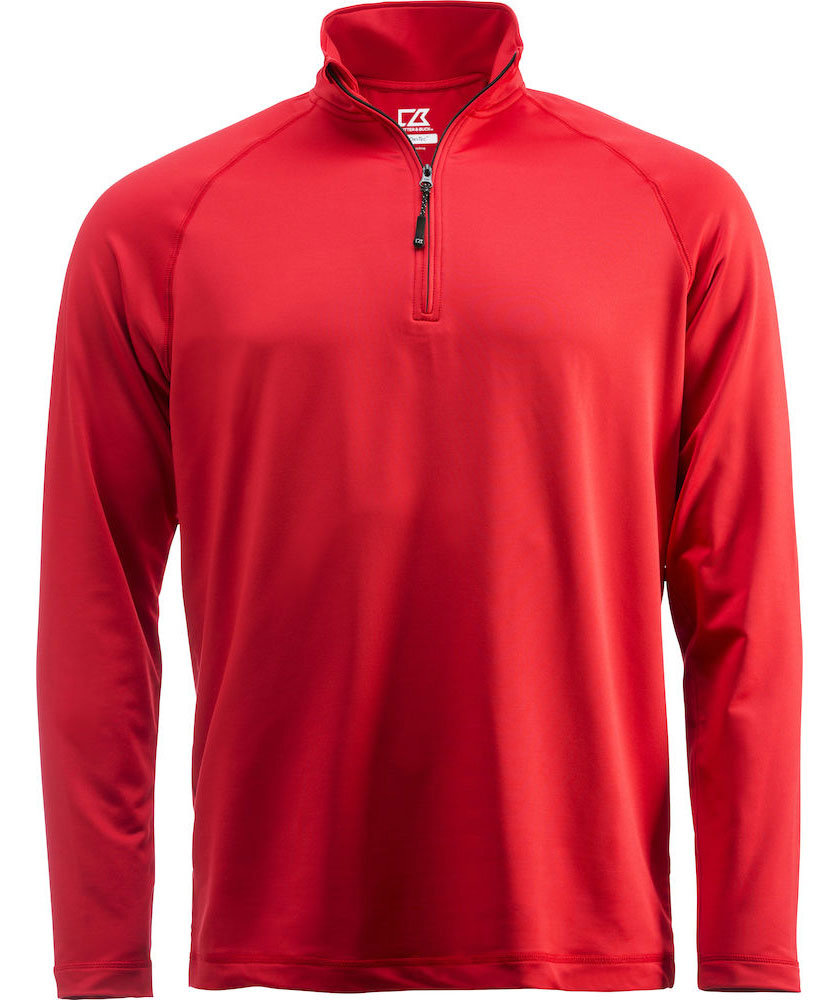 Cutter & Buck Coos Bay halfzip sweatshirt, R&ouml;d, R&ouml;d, swatch
