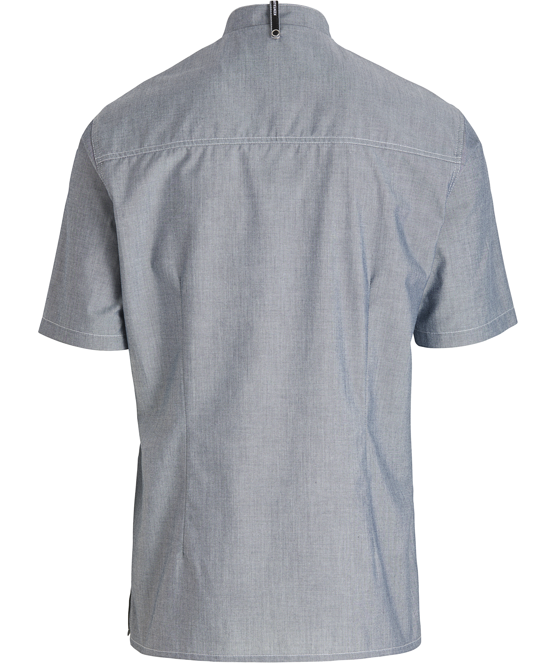 Kentaur modern fit short-sleeved chefs/servicesshirt, Chambray Grey, large image number 2
