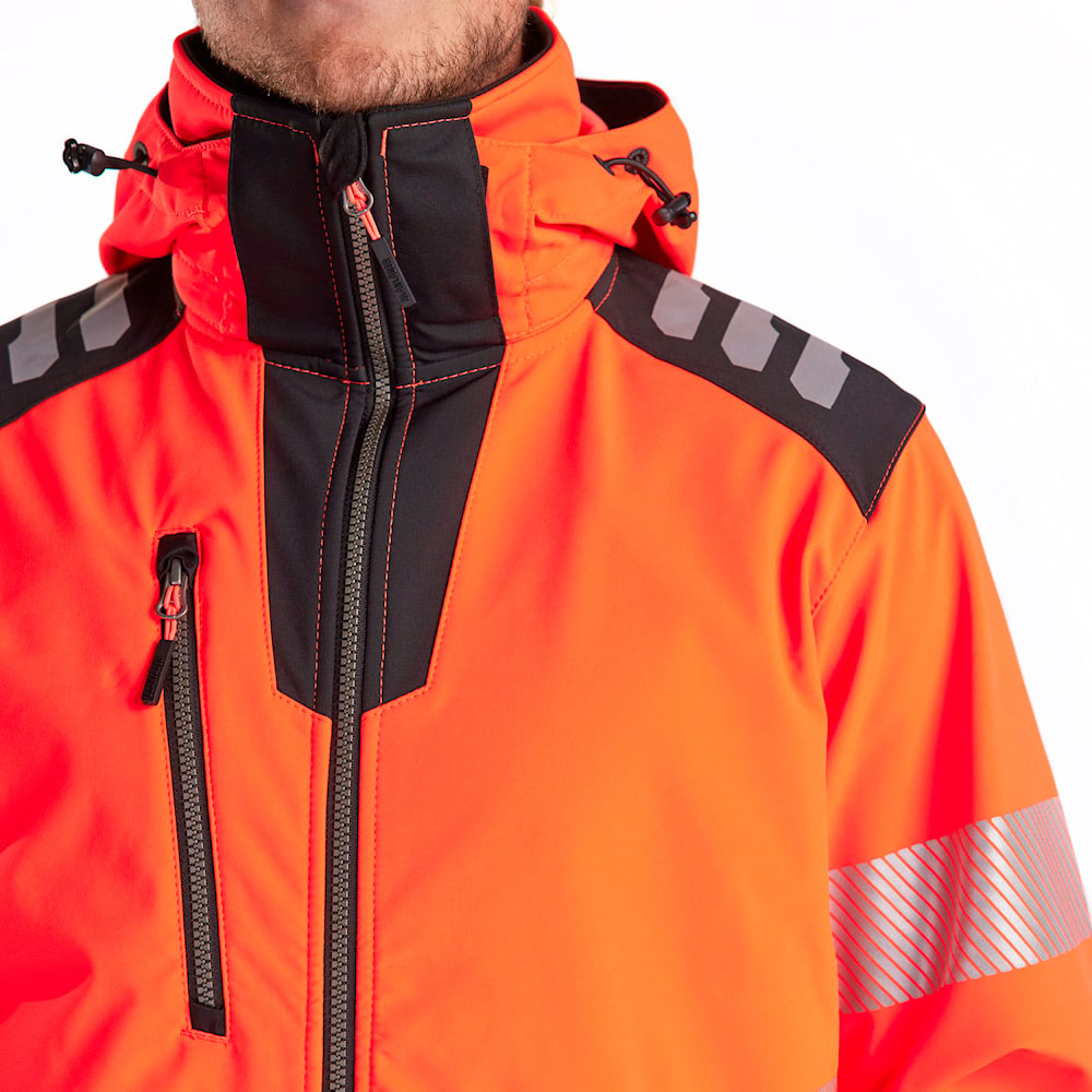 Bl&aring;kl&auml;der softshell jacket, Hi-vis Red/Black, large image number 5