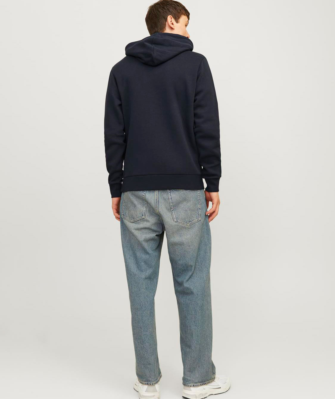 Jack & Jones JJELOGO hoodie, Dark navy, large image number 2