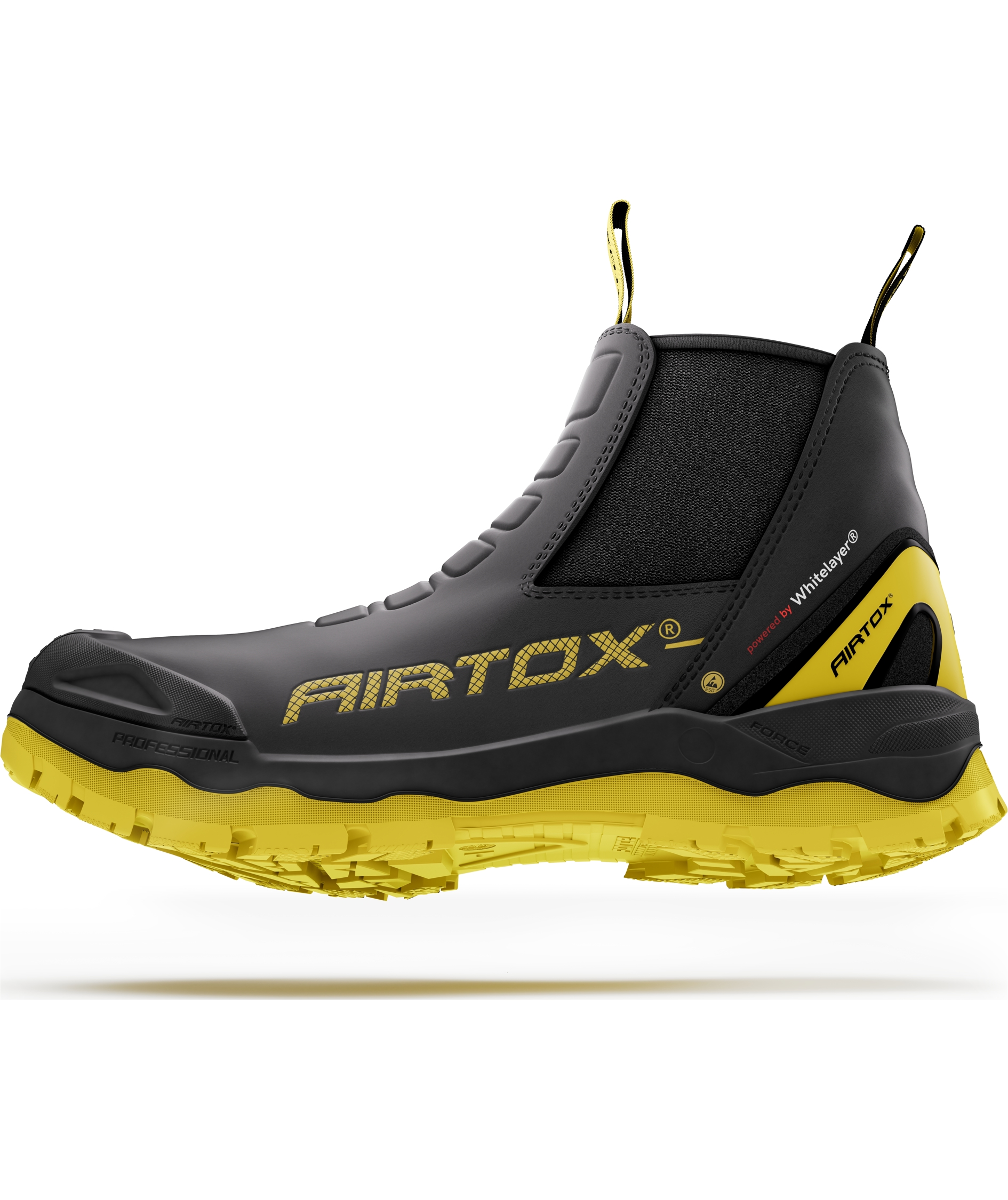 Airtox GLC-R sikkerhedsst&oslash;vletter S3S, Sort/Gul, large image number 11