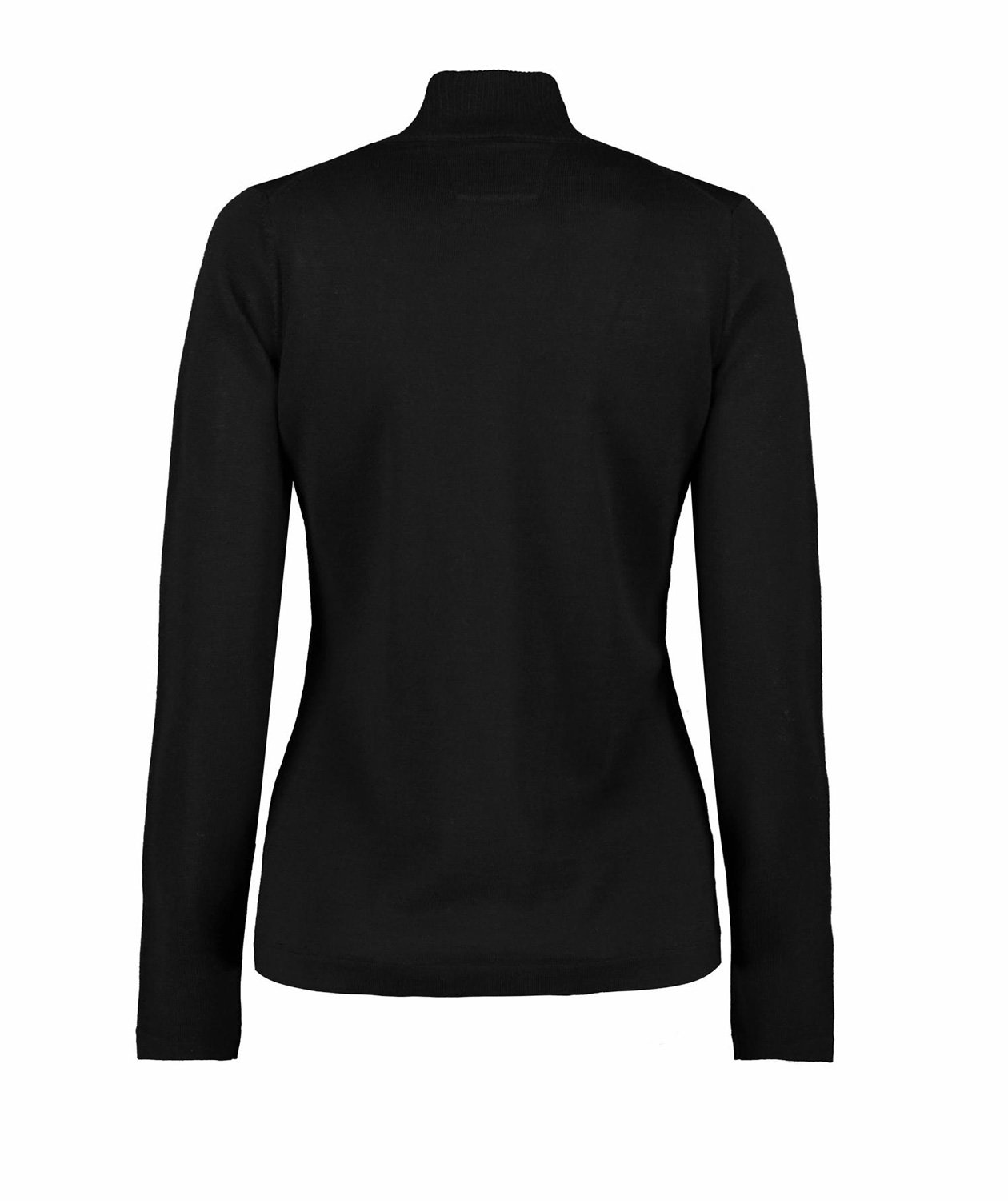 Seven Seas dame cardigan med merinoull, Svart, large image number 1