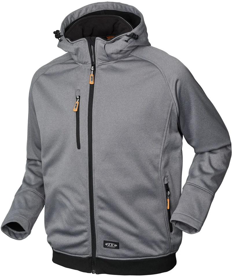J.A.K. softshell jacket 6180, Grey melange