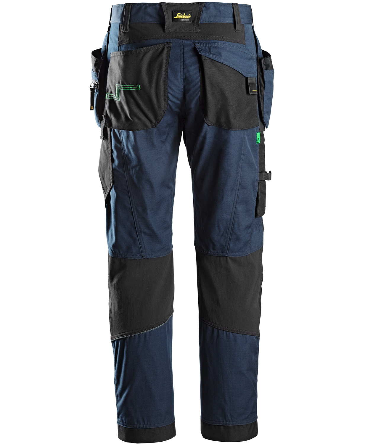 Snickers FlexiWork h&aring;ndv&aelig;rkerbukser 6902, Marine/Sort, large image number 1