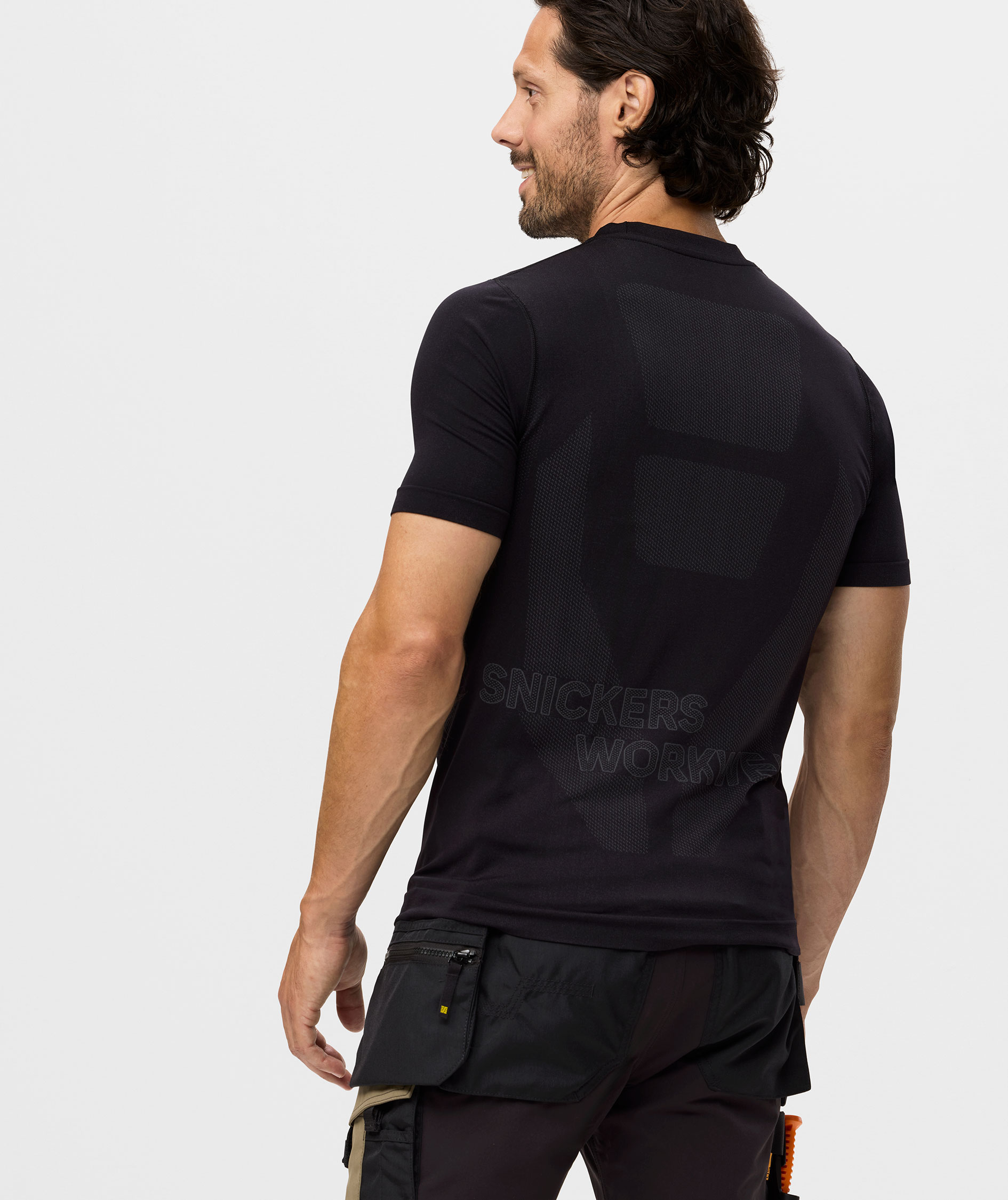 Snickers FlexiWork 37.5&reg; T-shirt 2519, Sort, large image number 3