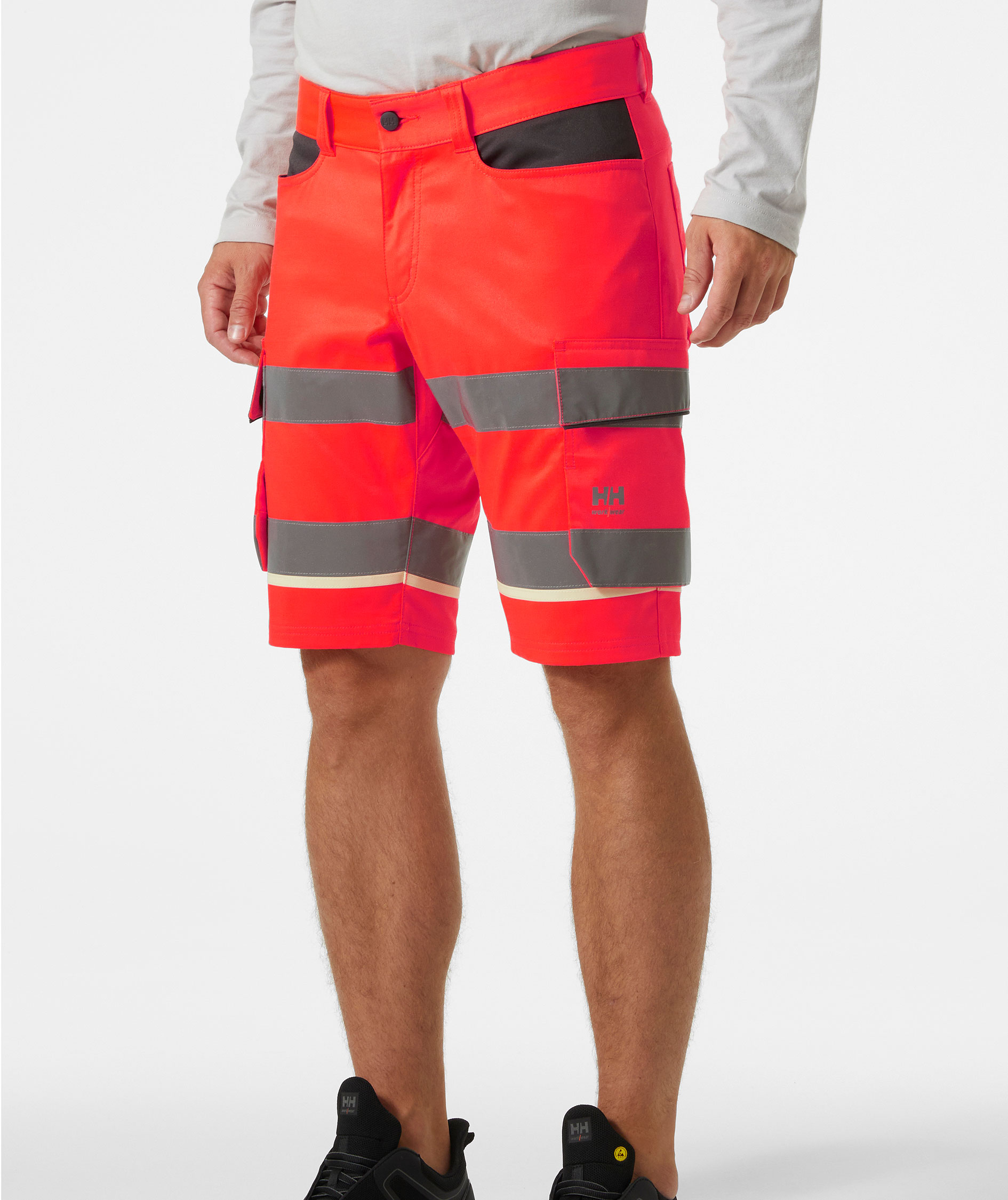 Helly Hansen UC-ME cargoshorts, Varsel R&ouml;d/Ebony, large image number 1