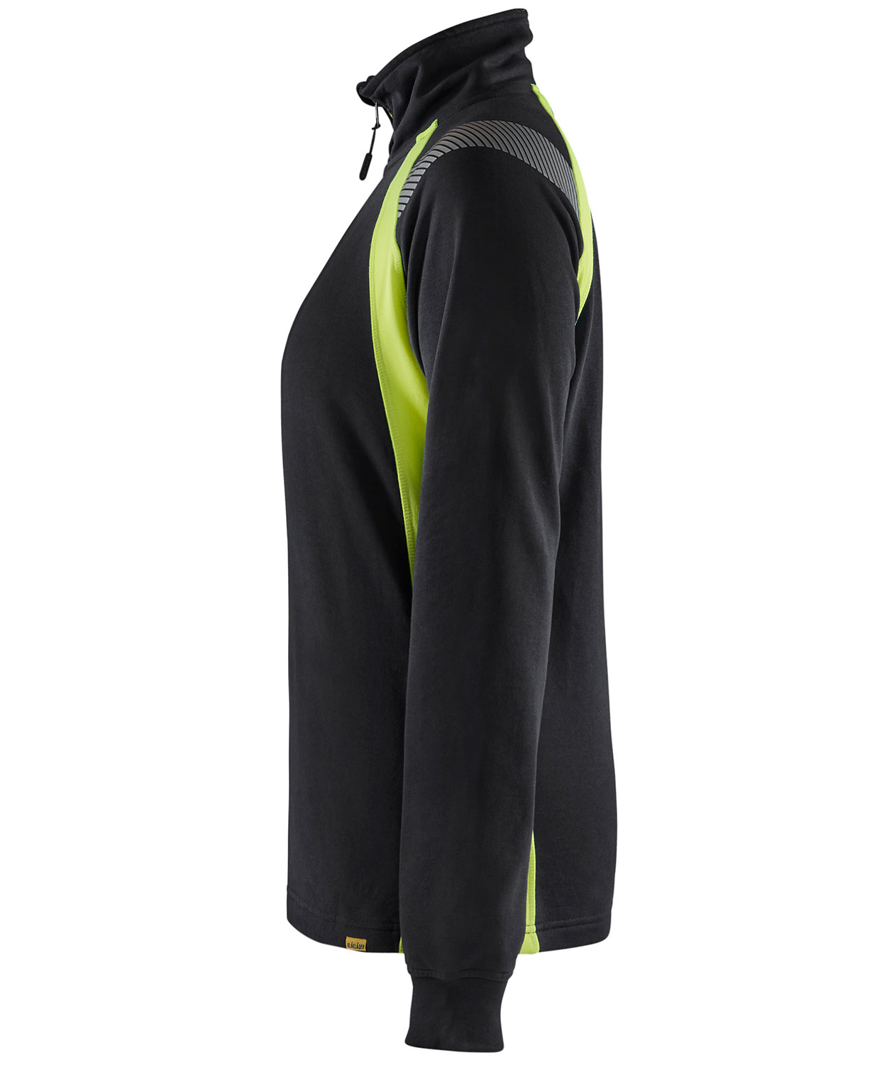 Bl&aring;kl&auml;der dame sweatshirt, Sort/Hi-Vis Gul, large image number 3