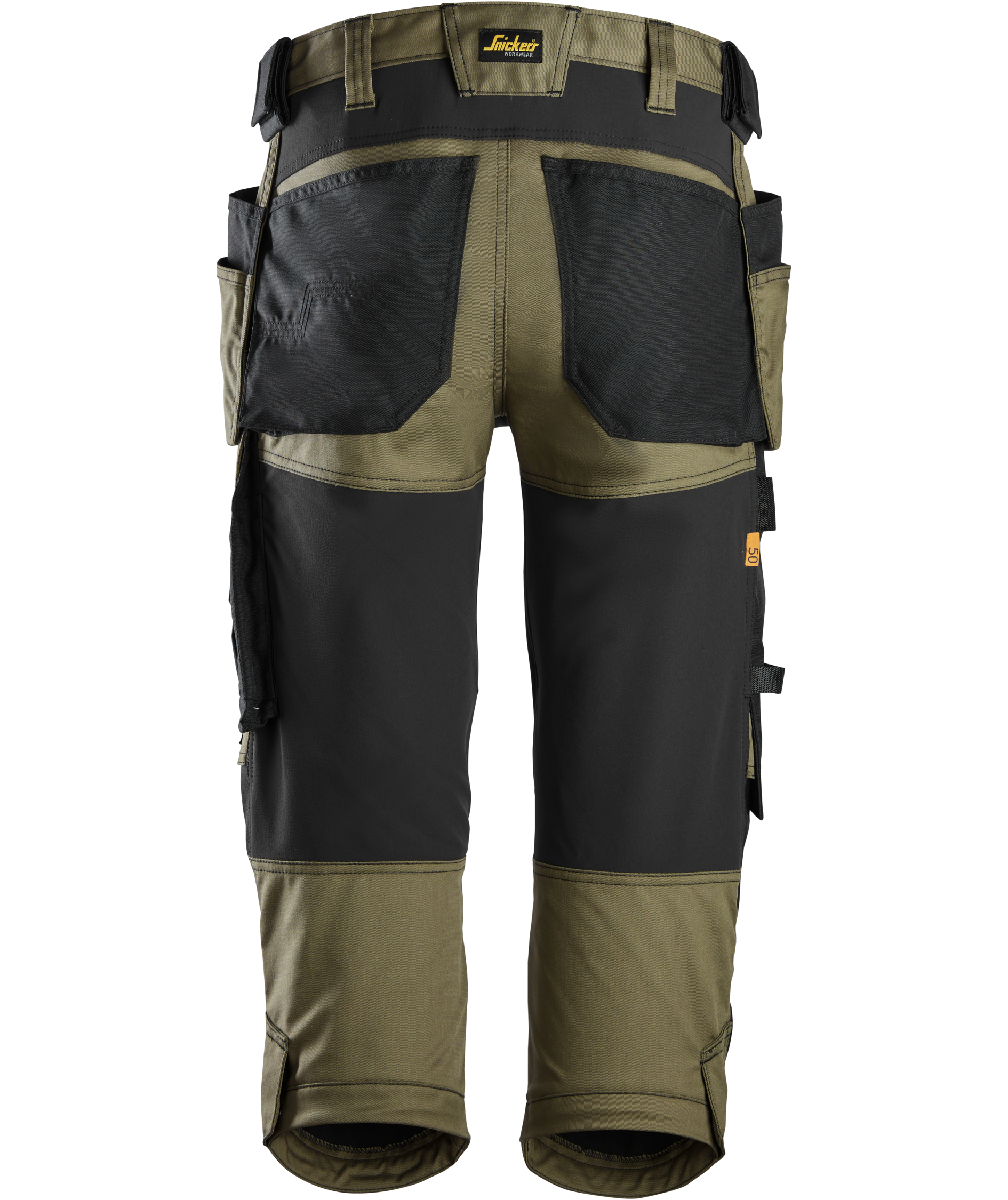 Snickers AllroundWork h&aring;ndverkerknickers 6142, Khaki Green/Black, large image number 2