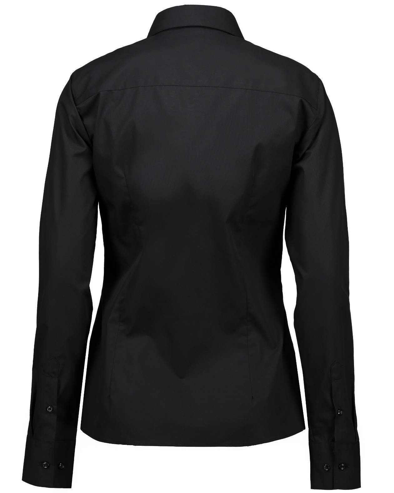 Seven Seas Poplin modern fit skjorta dam, Svart, large image number 1