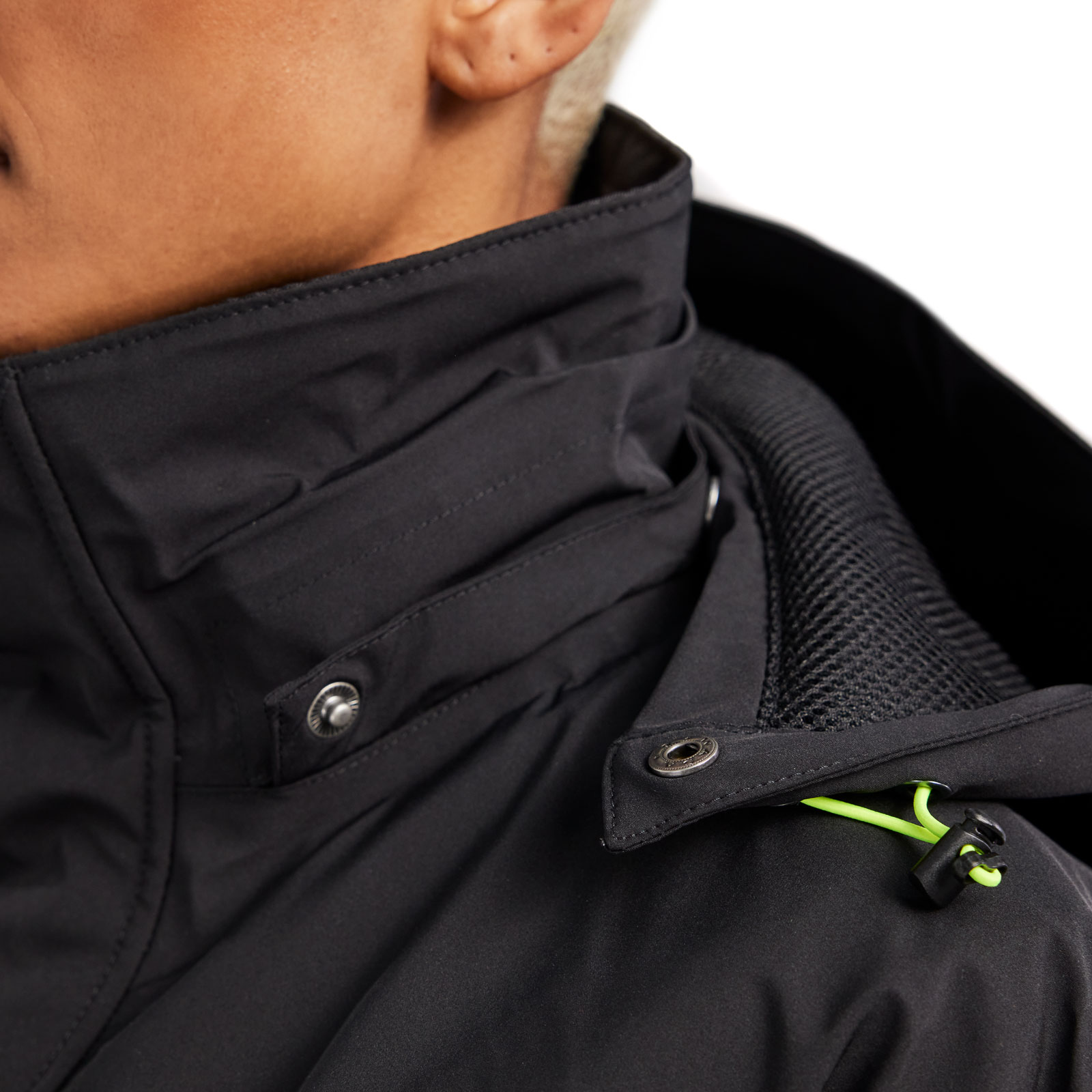 Bl&aring;kl&auml;der letforet damejakke full stretch, Sort/Hi-Vis Gul, large image number 7