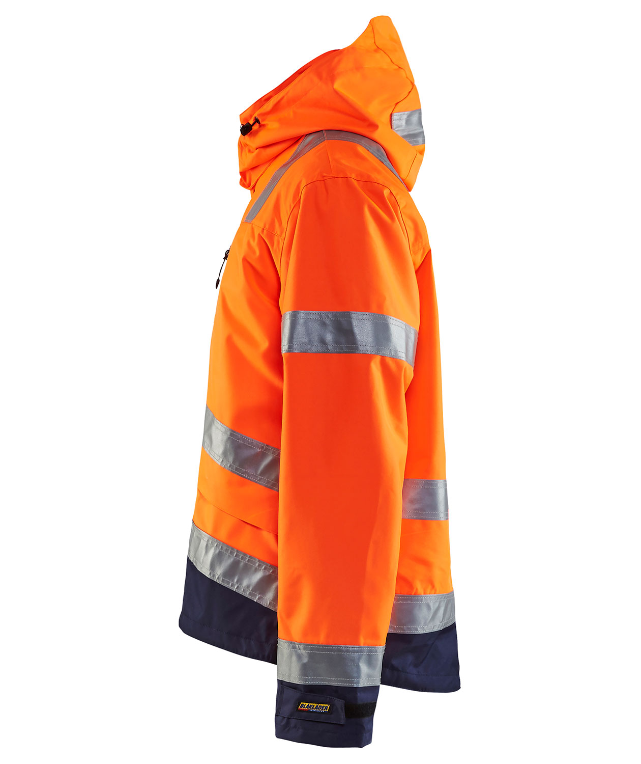 Bl&aring;kl&auml;der skalljakke, Hi-vis Oransje/Marinebl&aring;, large image number 3