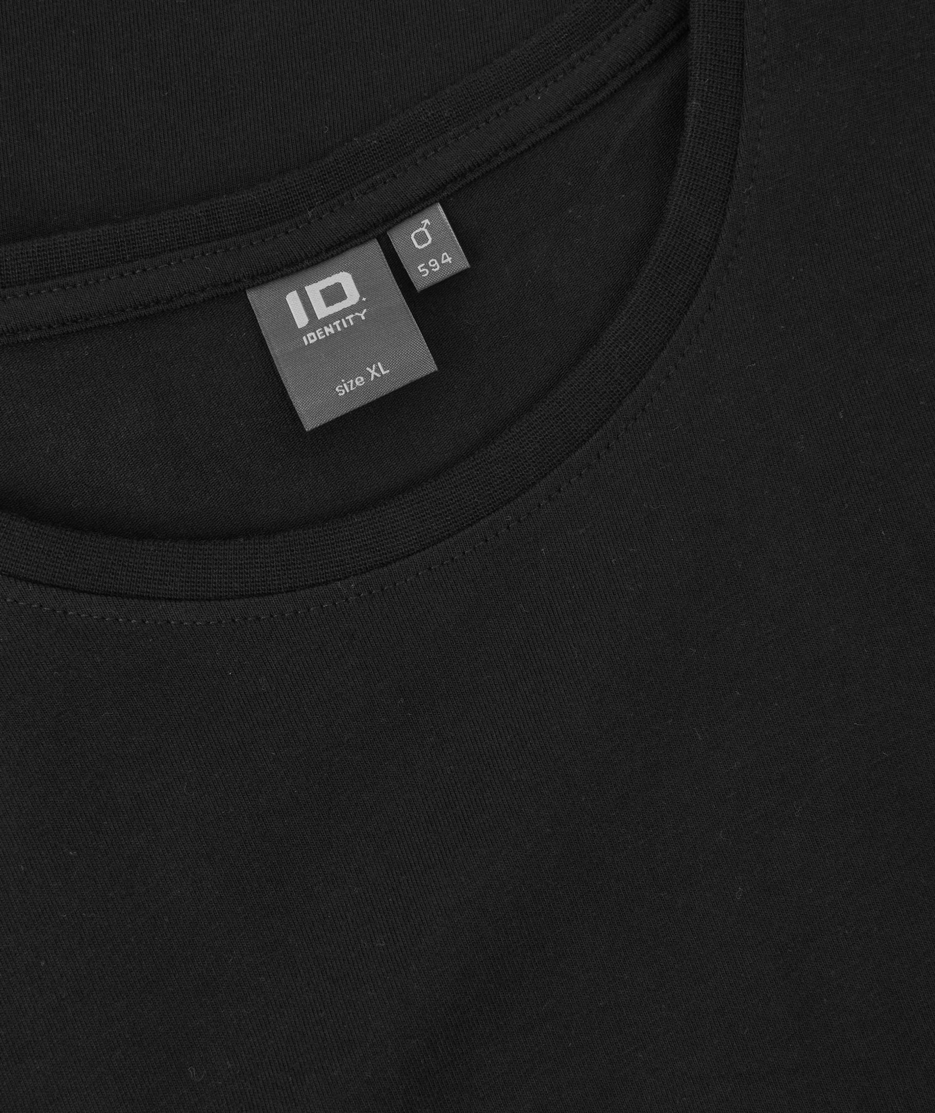 ID T-shirt med stretch, Sort, large image number 3