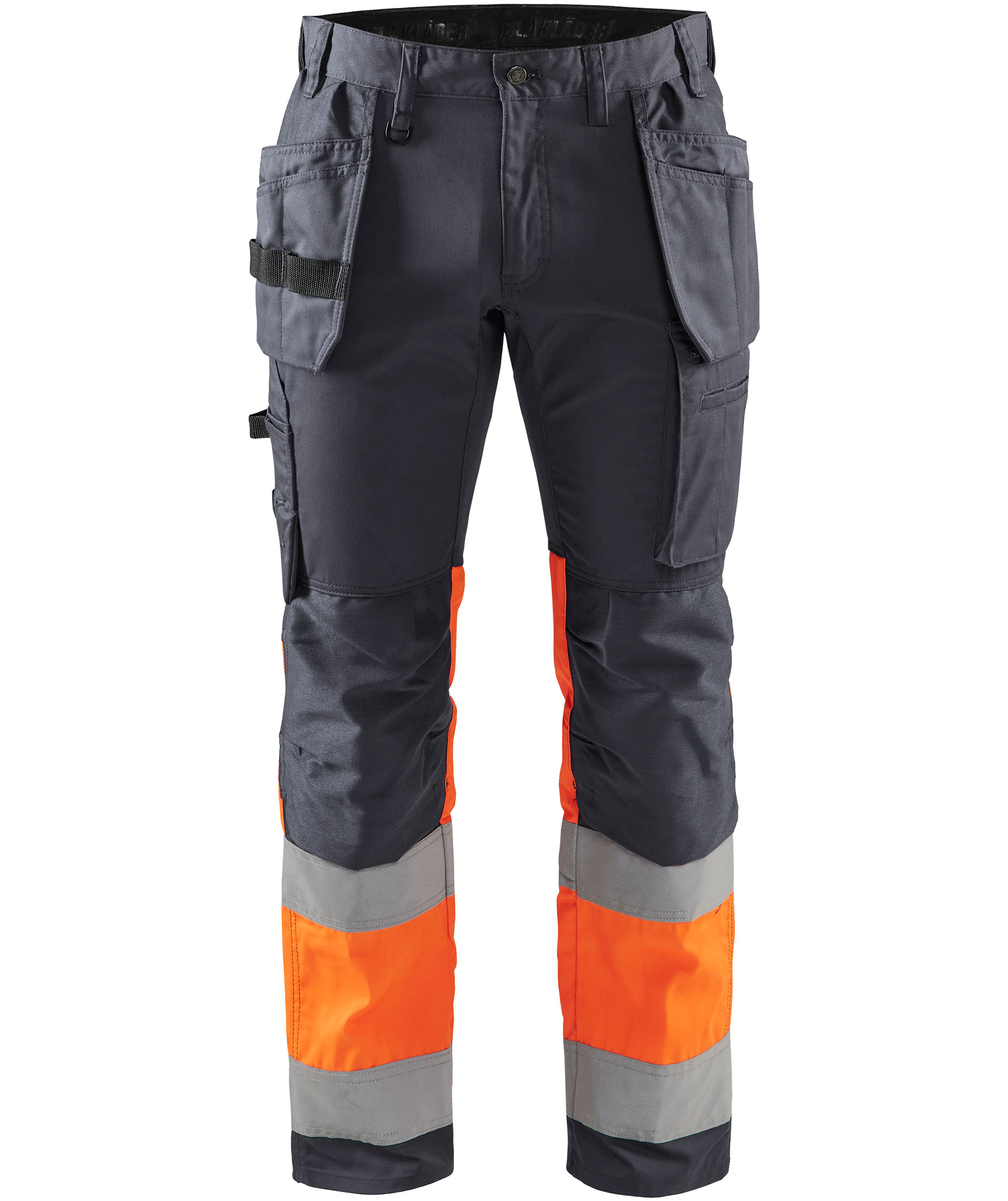 Bl&aring;kl&auml;der craftsman trousers, Medium grey/Hi-Vis Orange