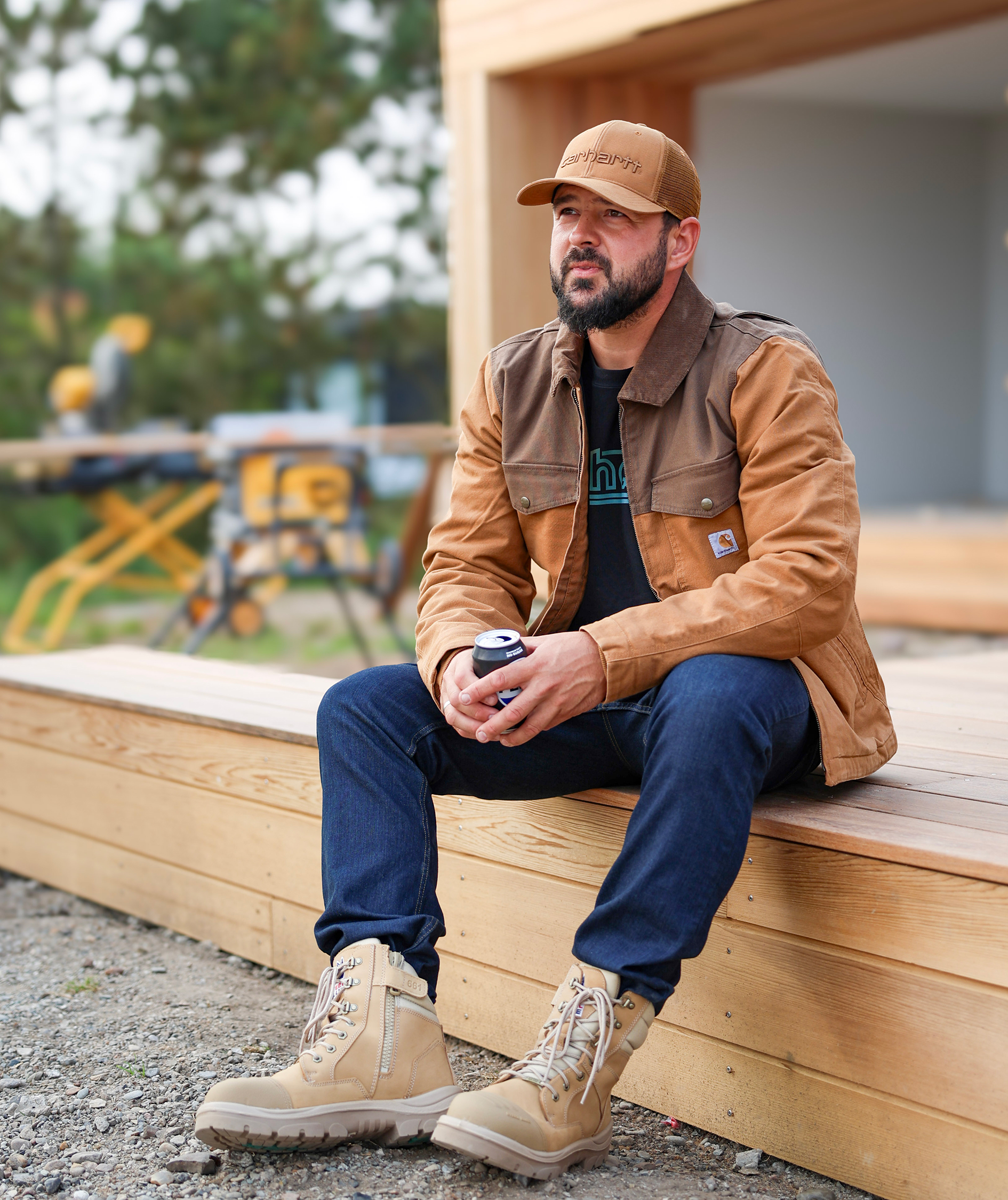 Carhartt Montana Duck jakke med f&ocirc;r, Carhartt Brown/Coffee, large image number 3