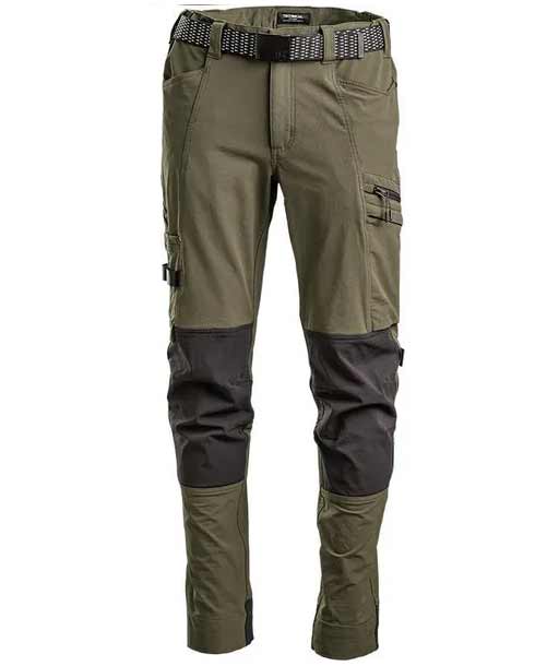 Kramp Technical arbetsbyxa full stretch, Olivgr&ouml;n
