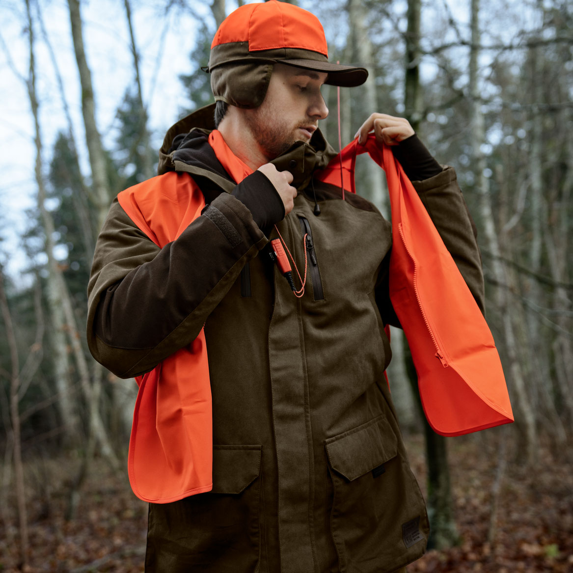 Seeland Safety Weste, Orange Blaze
