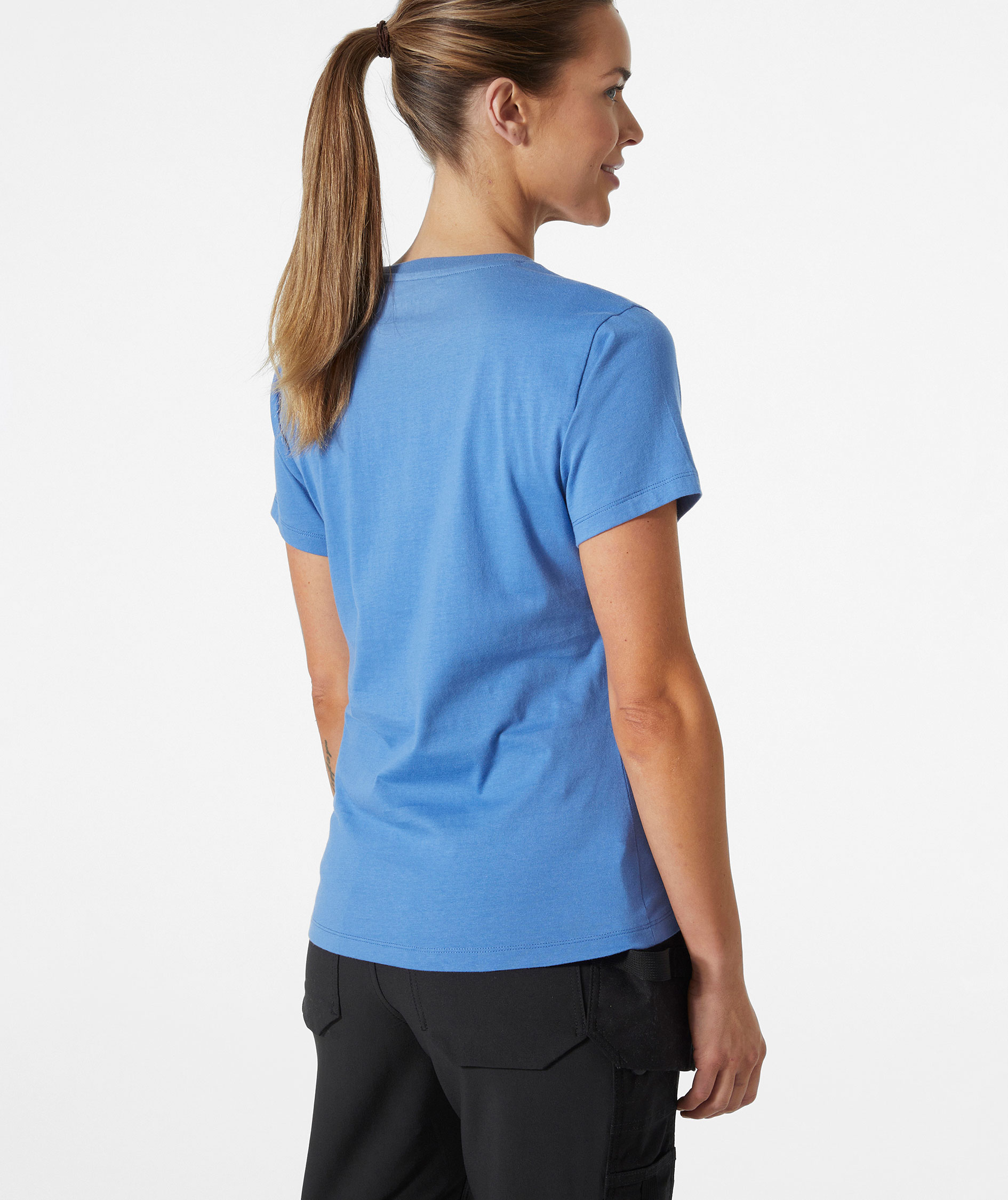 Helly Hansen Classic  women's T-shirt, Stone Blue, large image number 3