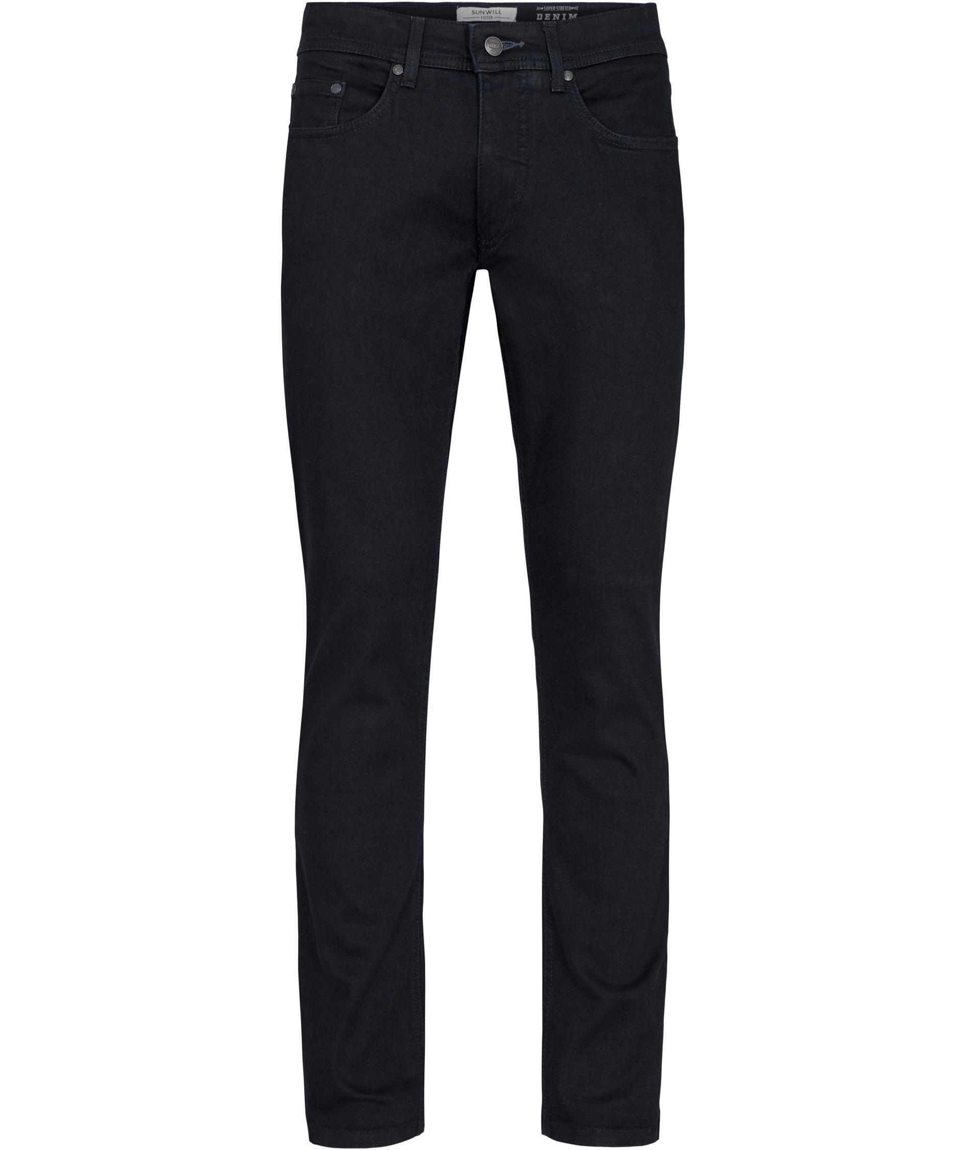 Sunwill Super Stretch fitted fit jeans, Dark navy