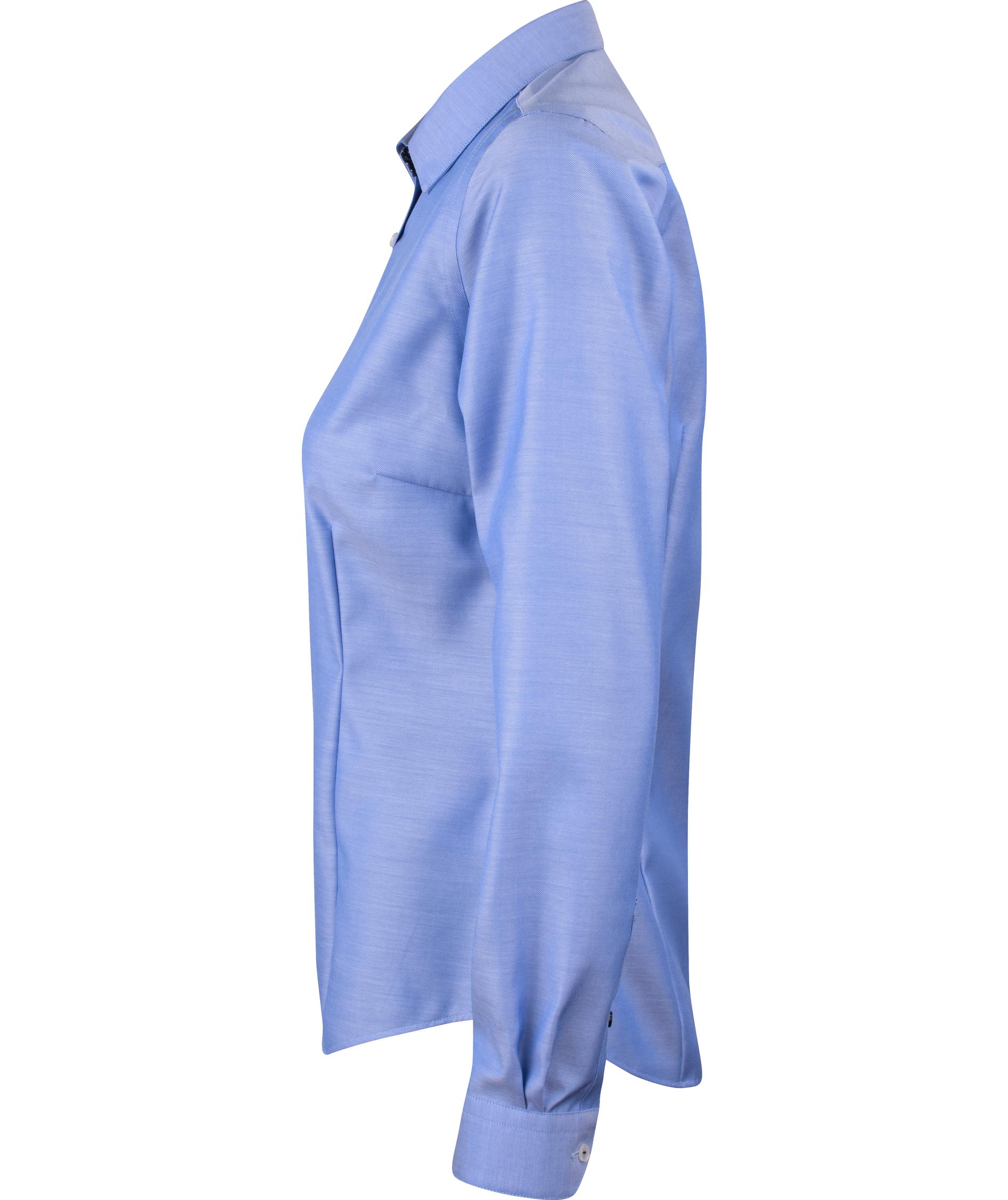 J. Harvest & Frost Twill Red Bow 122 lady fit skjorte, Mid Blue, large image number 2