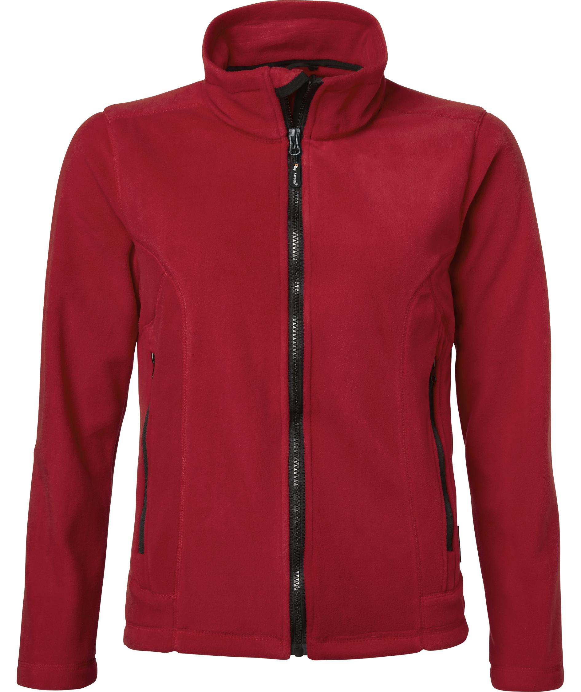 Top Swede dame fleecejakke 1642, R&oslash;d