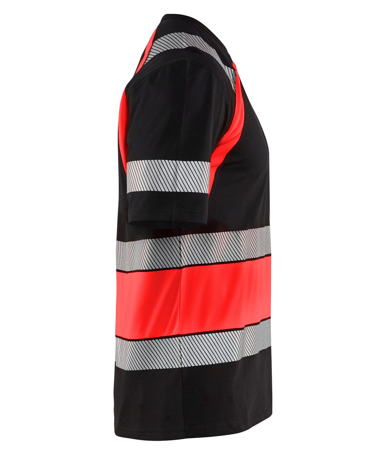 Bl&aring;kl&auml;der T-skjorte, Svart/Hi-Vis R&oslash;d