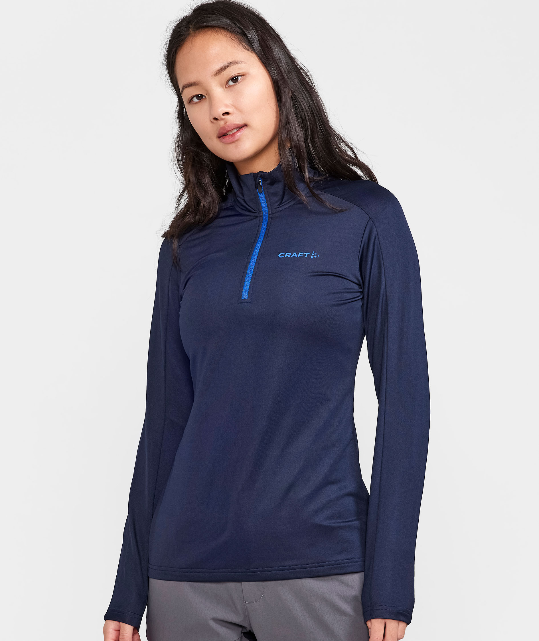 Craft Core Gain half zip dame midlayer, Blaze, large image number 3