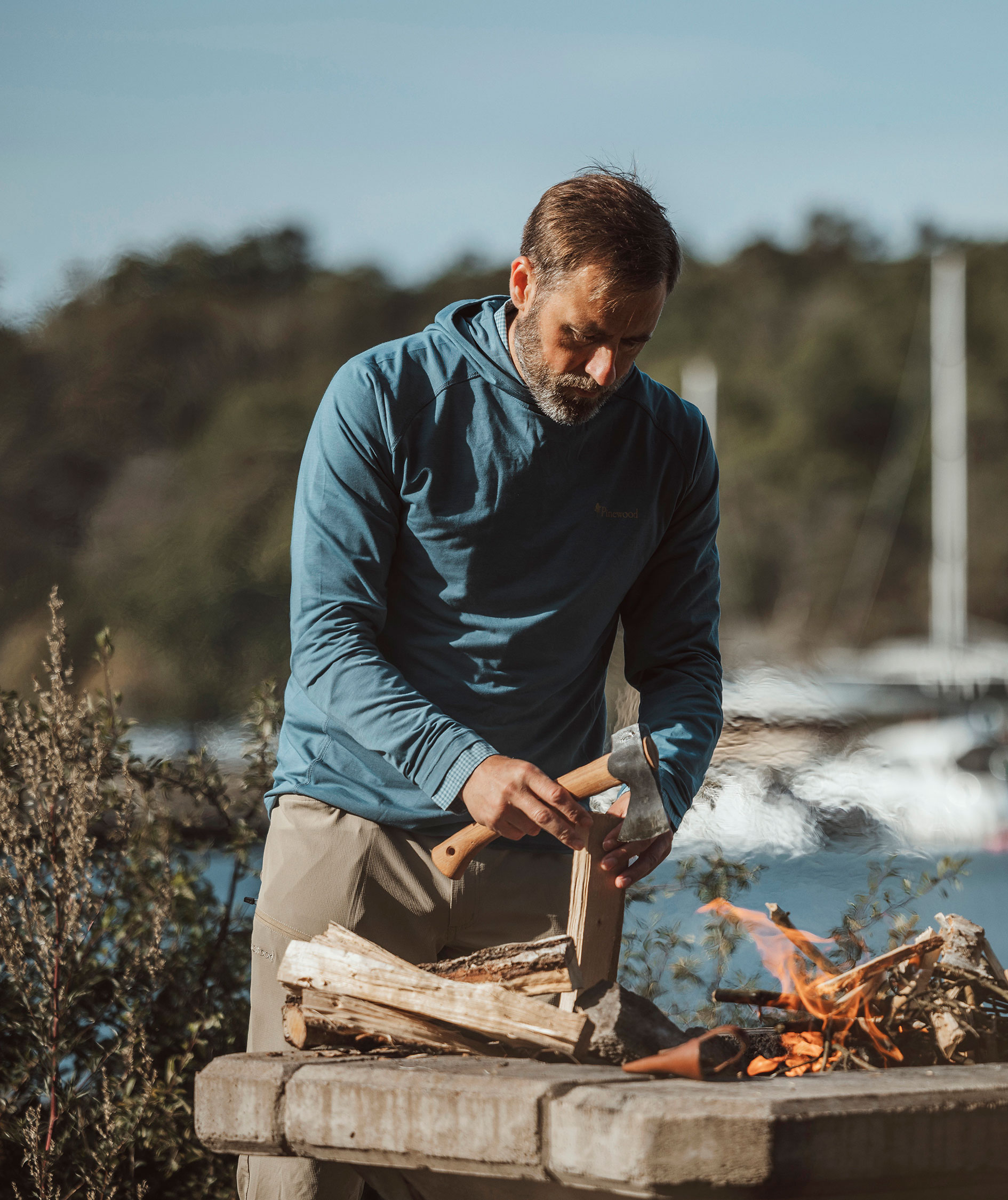 Pinewood NatureSafe Function h&aelig;ttetr&oslash;je, Fog Blue, large image number 10