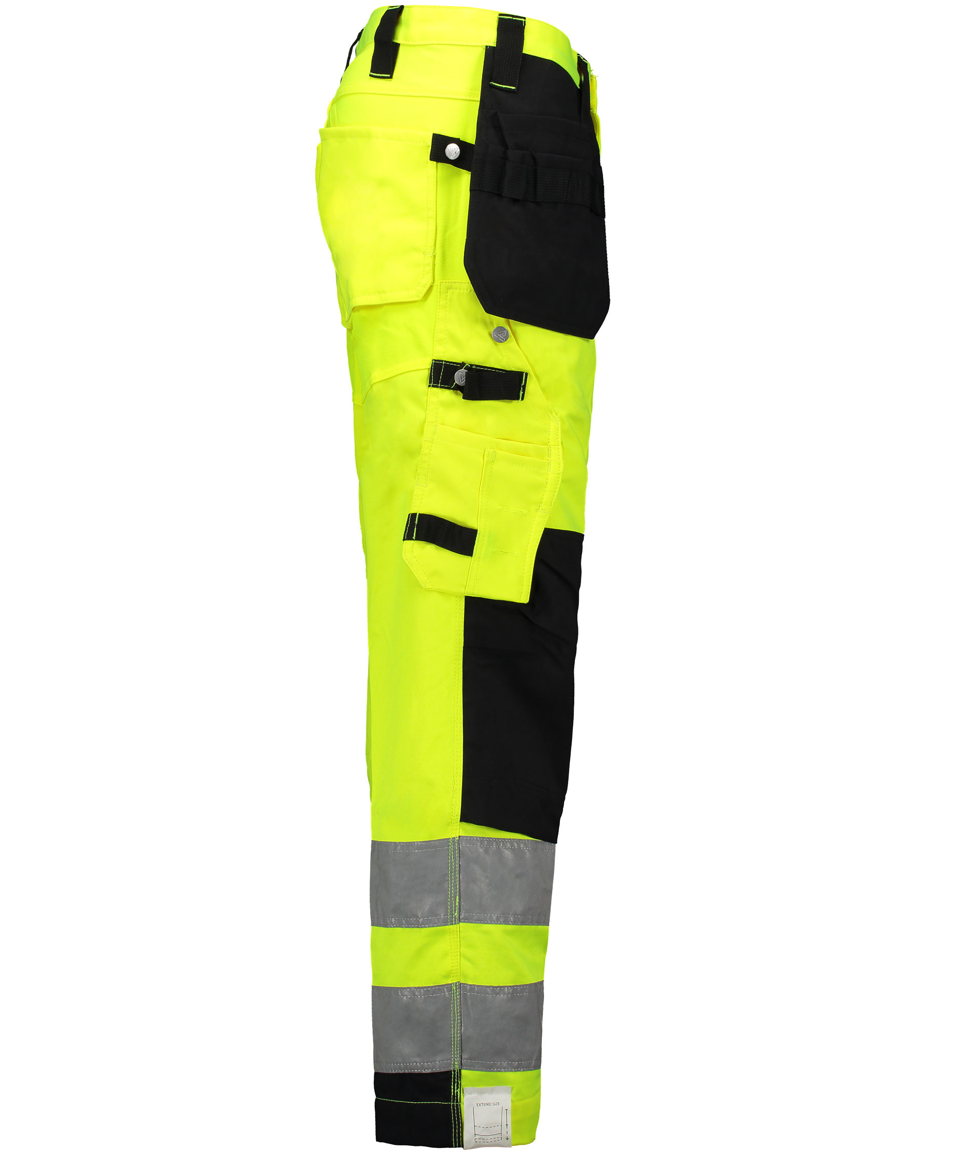 Vidar V5006 craftsman trousers, Hi-vis Yellow/Black, large image number 2