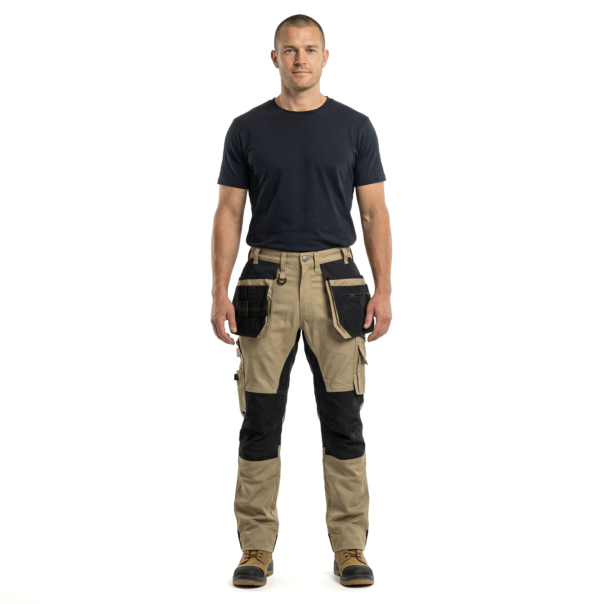 Worksafe craftsman trousers, Khaki, large image number 2