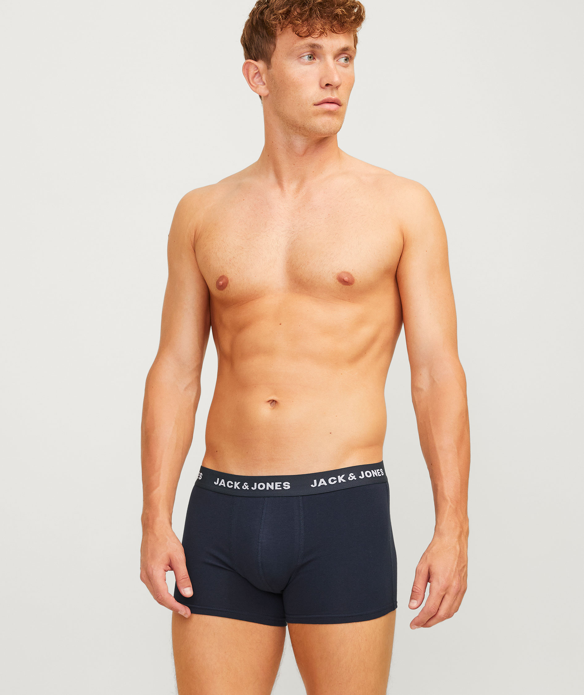 Jack & Jones JACBASIC 7-pack boksershorts, Light Grey Melange