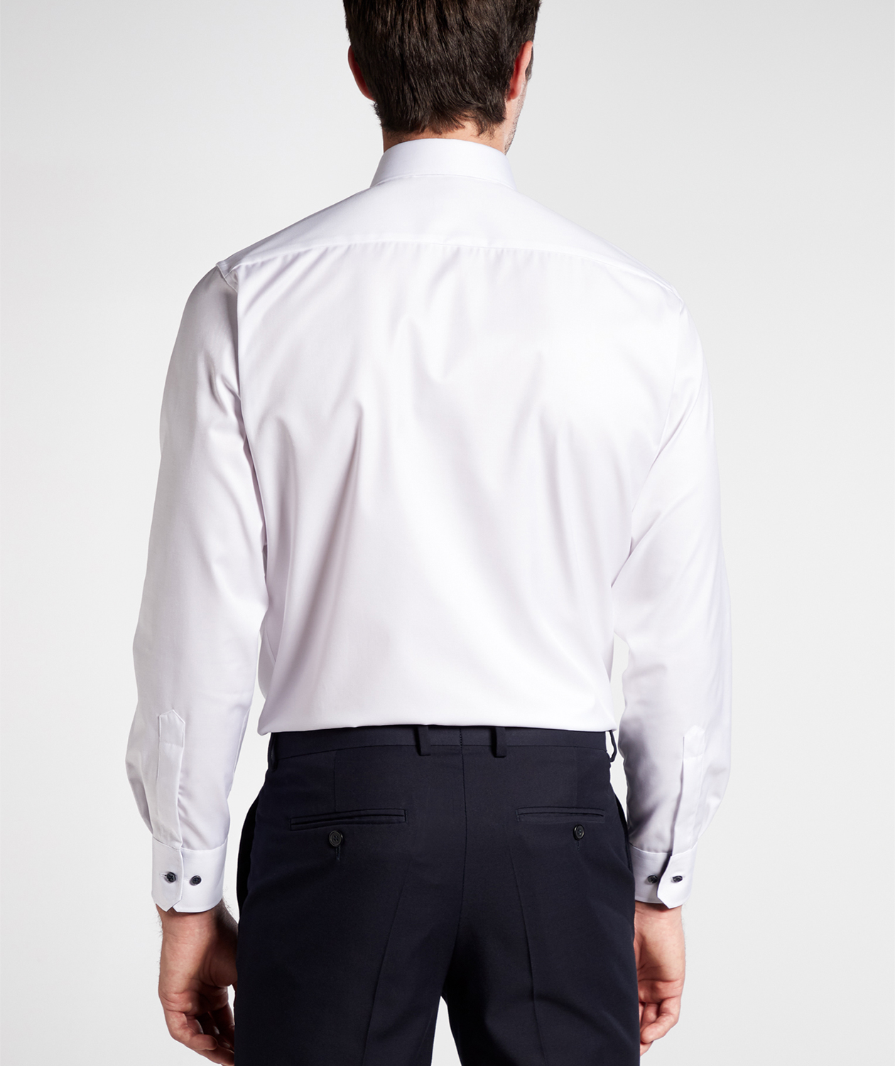 Eterna Cover Modern fit Hemd mit Kontrastfarben, White, large image number 2