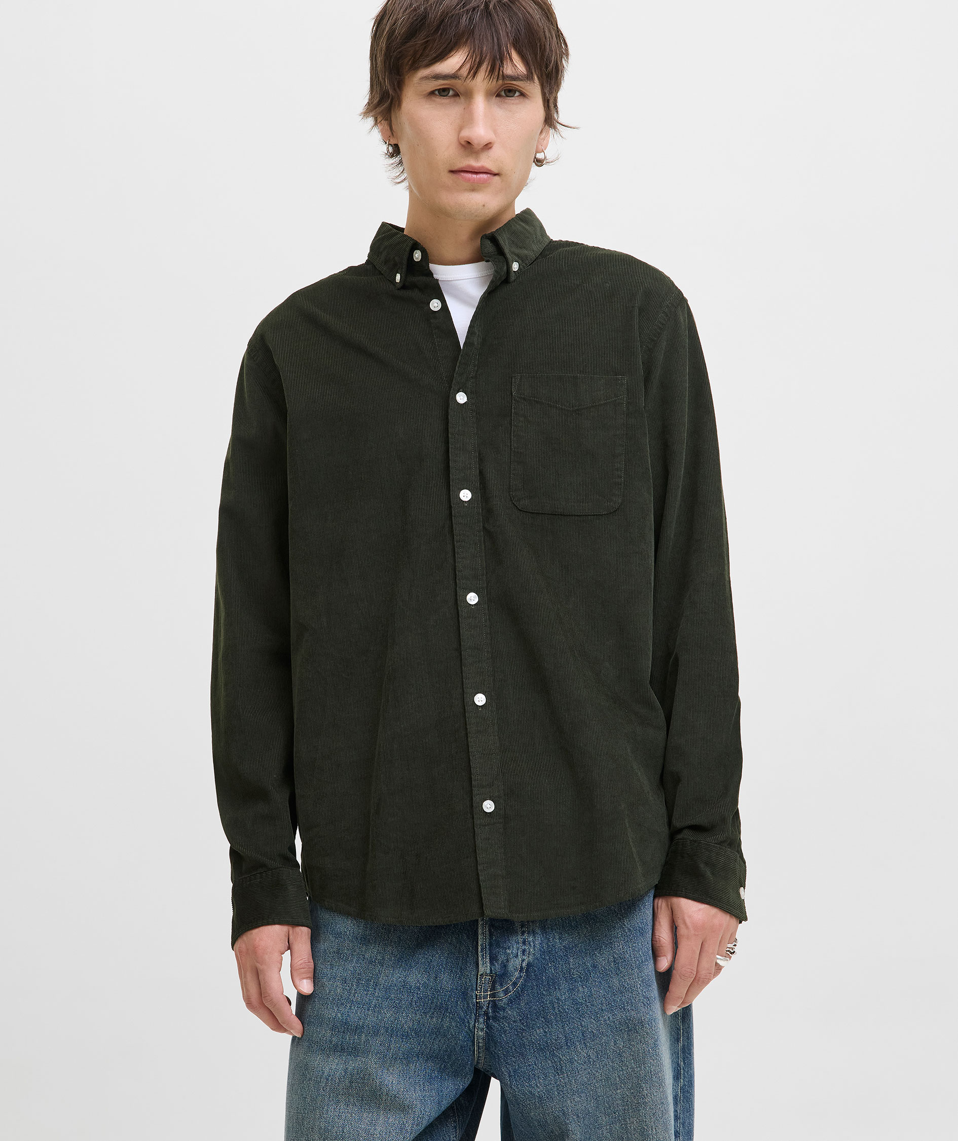Jack & Jones JJECLASSIC Corduroy skjorte, Rosin
