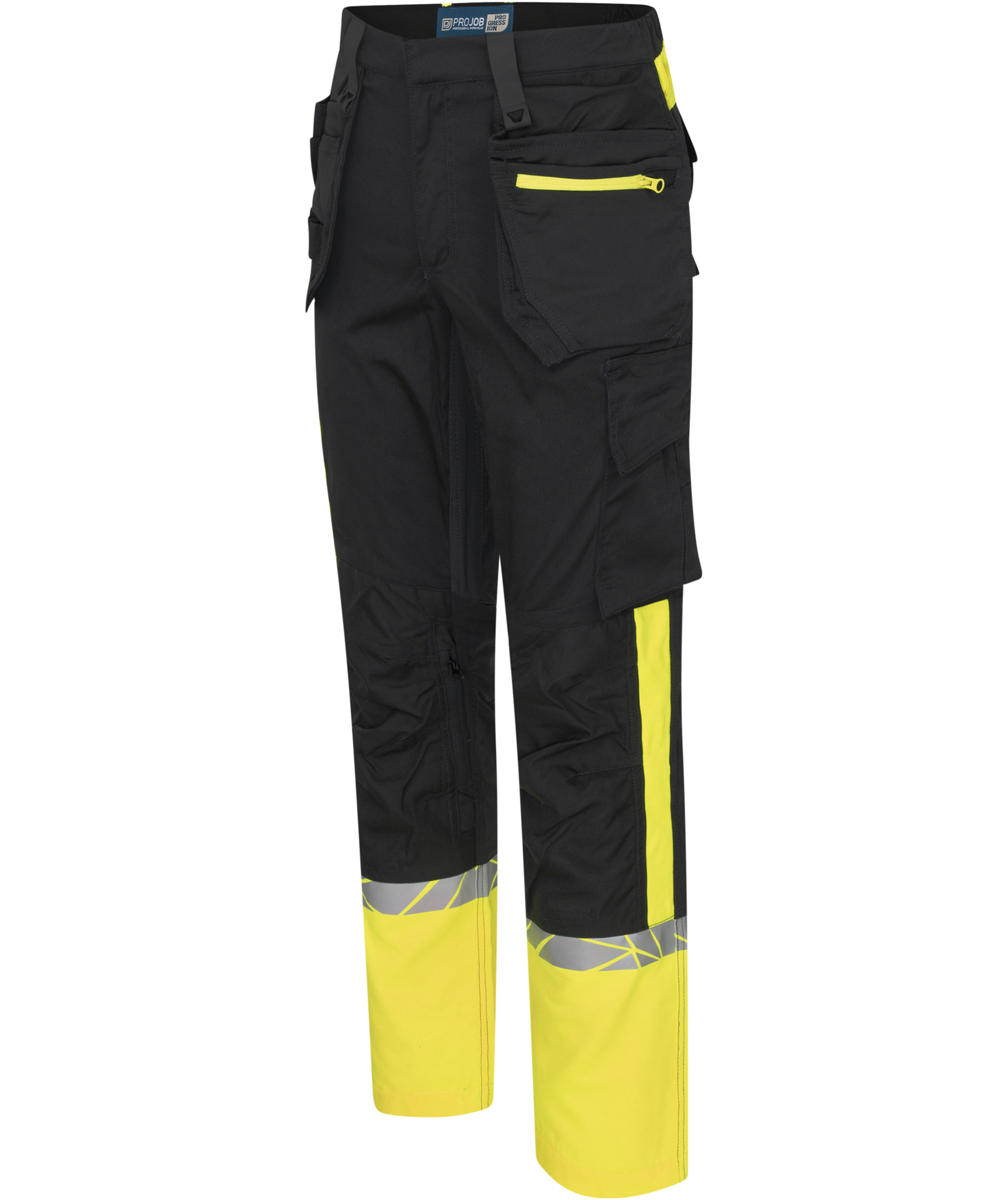 ProJob craftsman trousers 7509, Black/Yellow, large image number 4