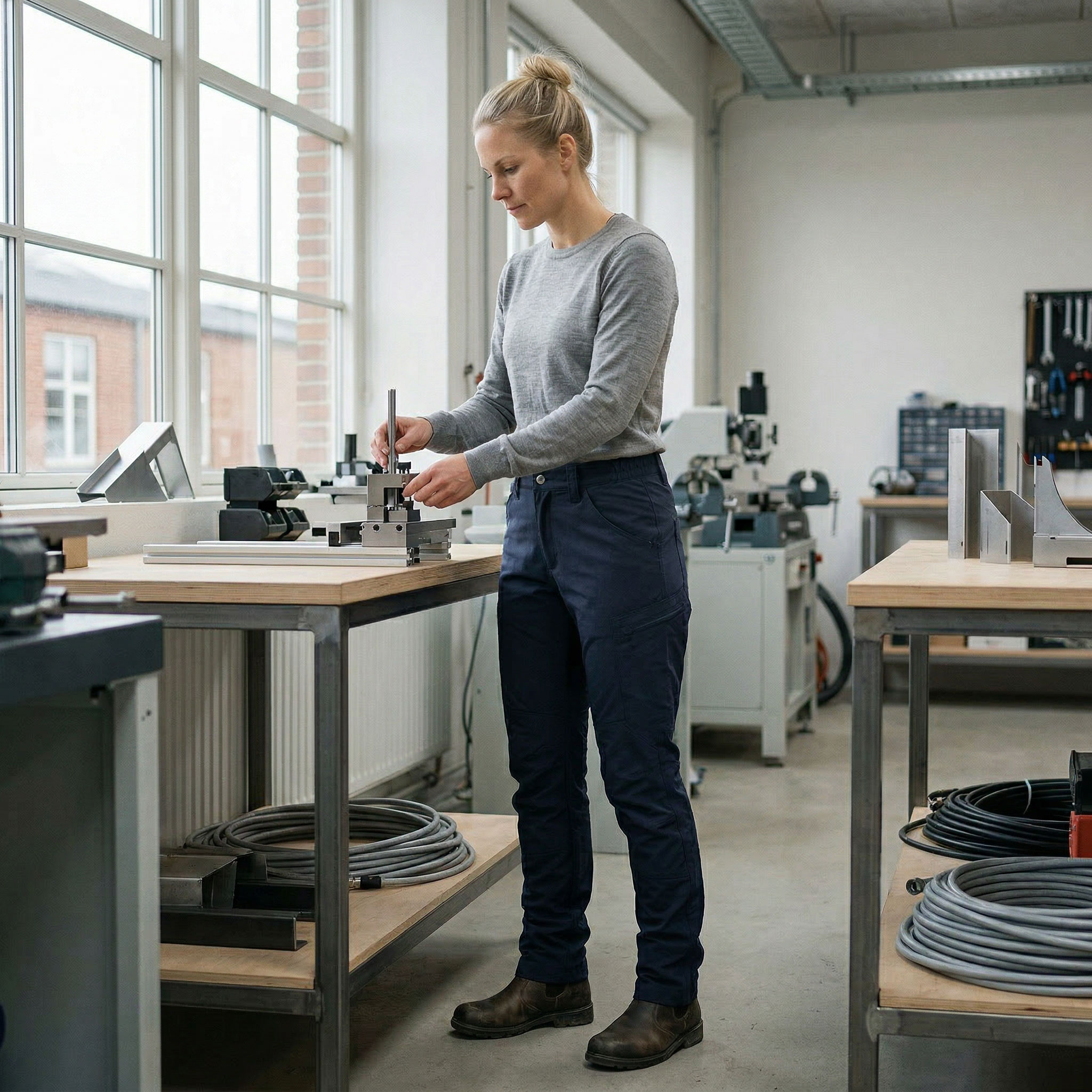 Texstar WP31 light dame servicebukser, Navy